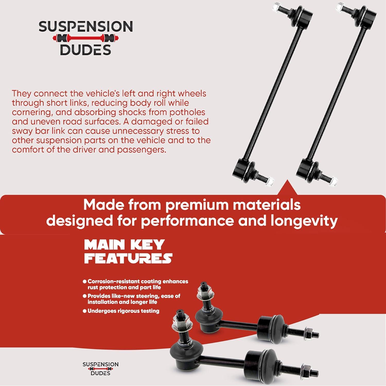 Kit de Enlace Estabilizador Delantero Derecho/Izquierdo Suspension Dudes para Toyota