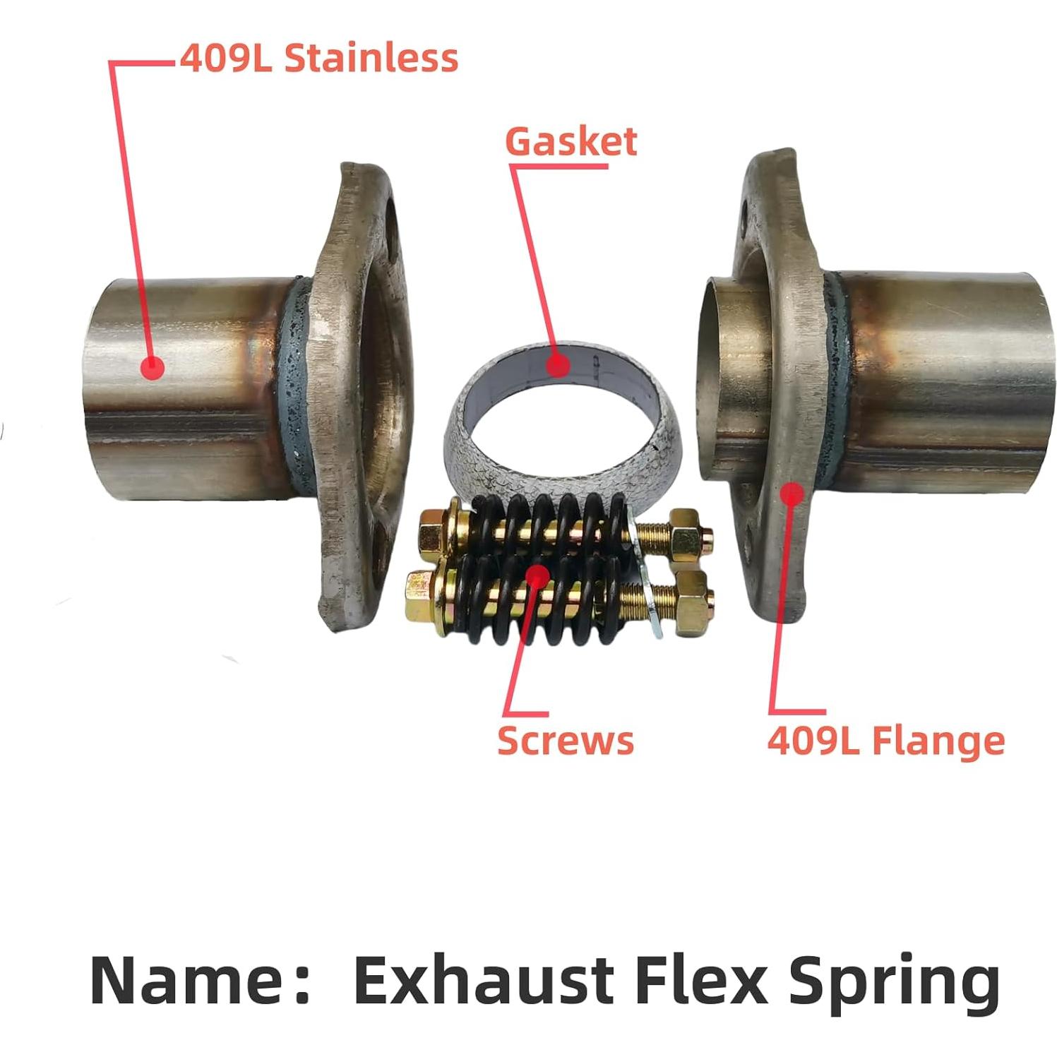 Bridas de resorte flexibles SUISFLXGRO 100% acero inoxidable 6x5 cm