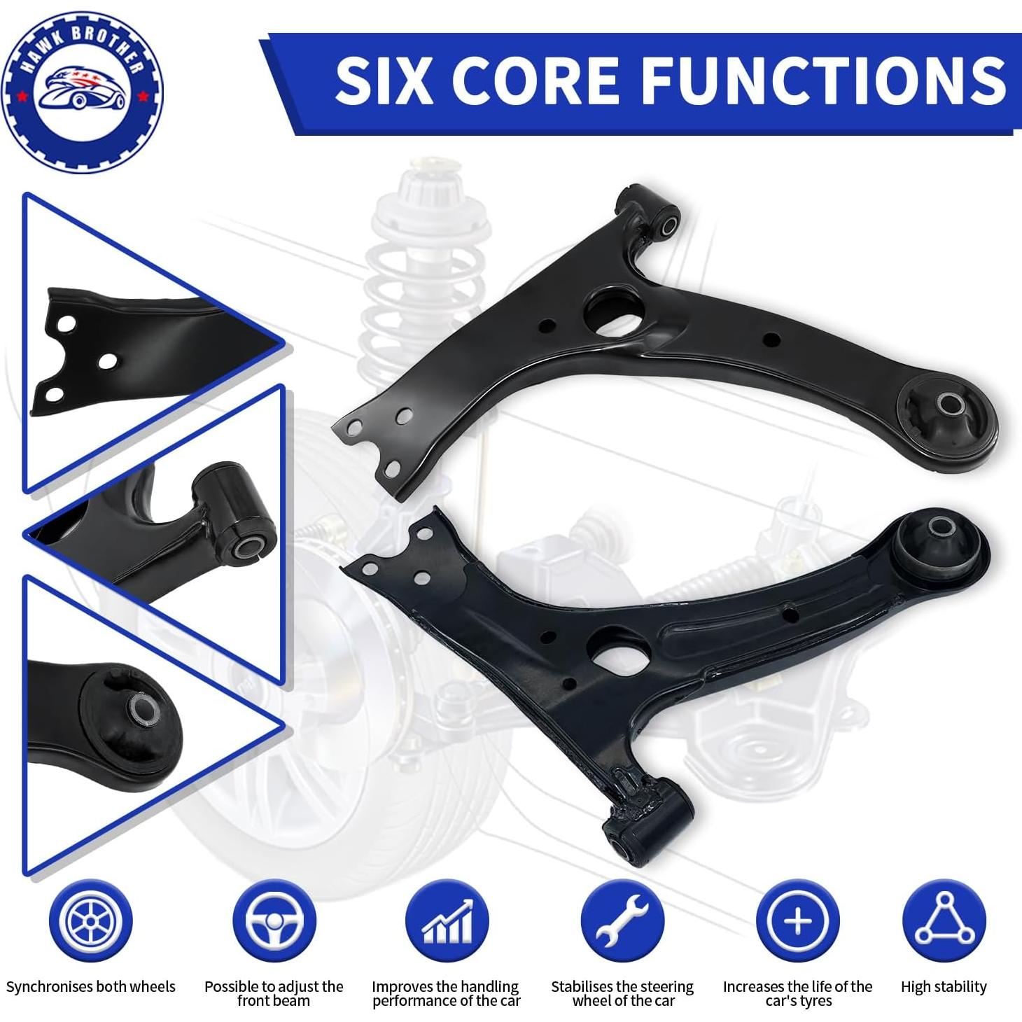 Brazo de Control Delantero HAWK BROTHER para Toyota Corolla 2003-2008