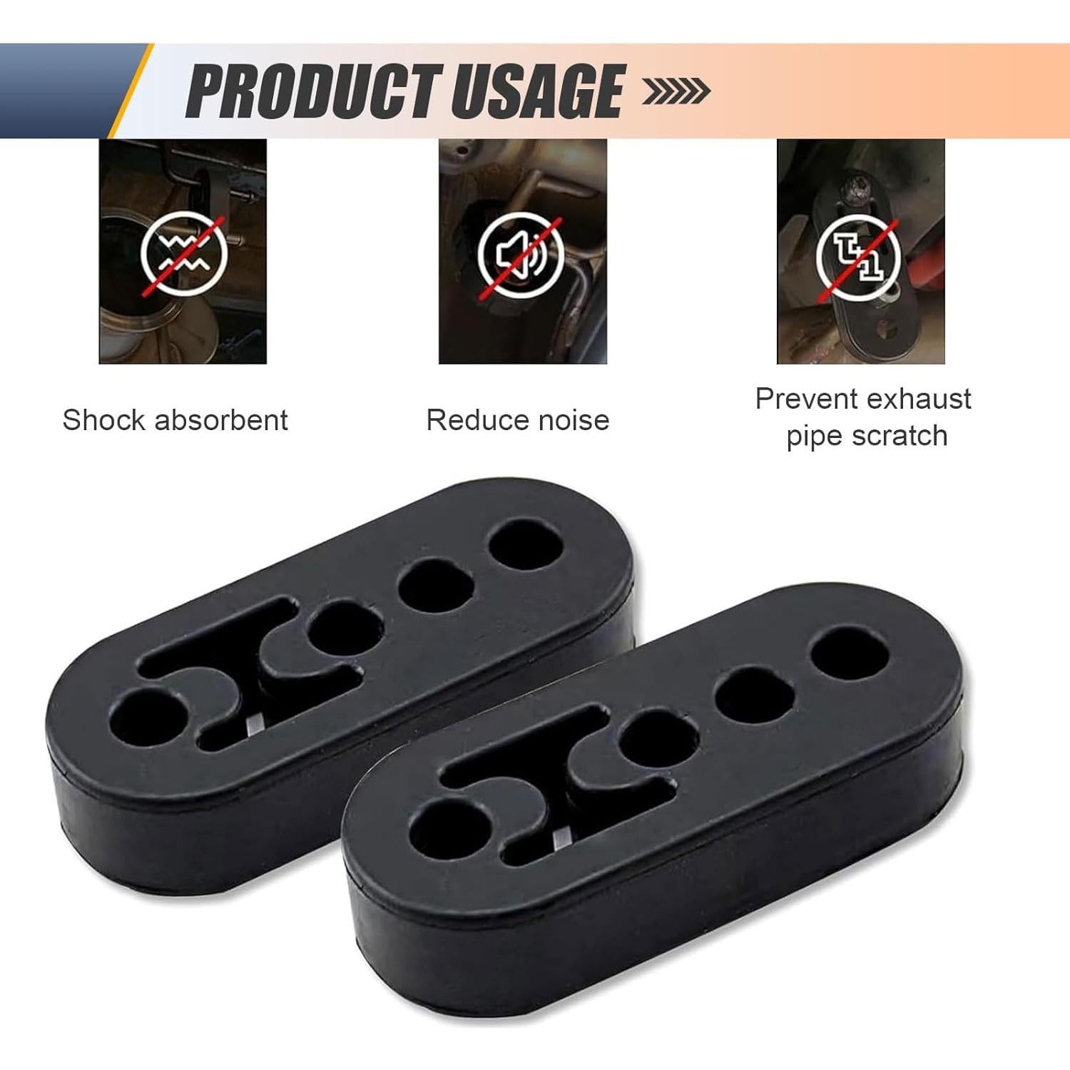 Soporte de Silenciador de Escape Shakas 2 PCS Ajustable