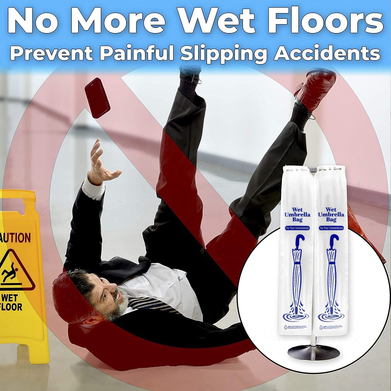 Bolsas de Lluvia Eucatus para Paraguas 500 Unidades 17,78x88,53cm