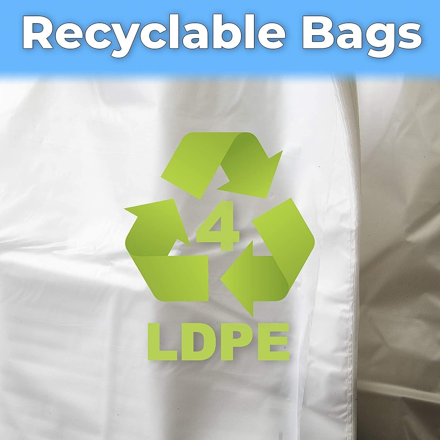 Bolsas de Lluvia Eucatus para Paraguas 500 Unidades 17,78x88,53cm