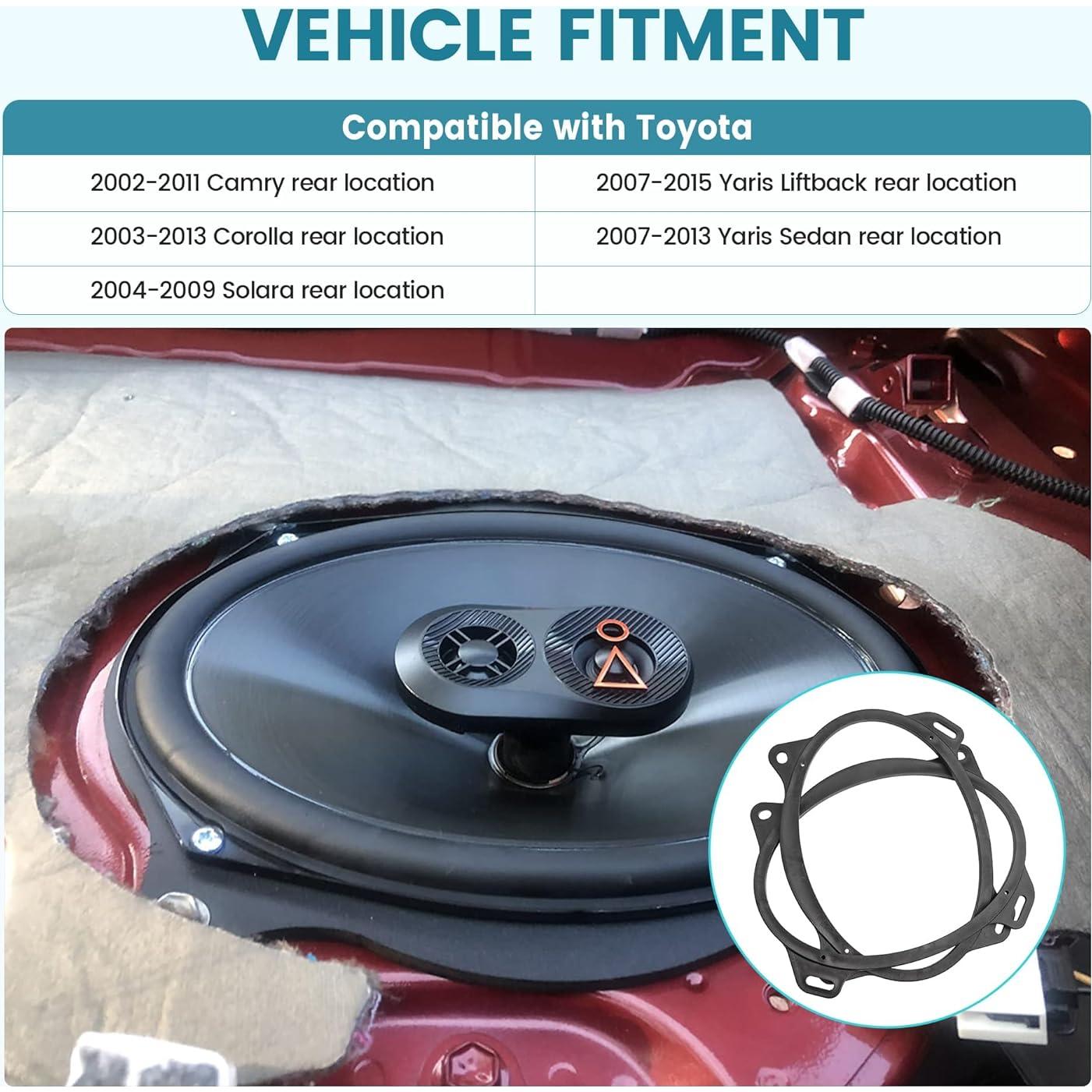 Anillo Adaptador Altavoz 6x9 NuIth Toyota Camry Corolla Yaris