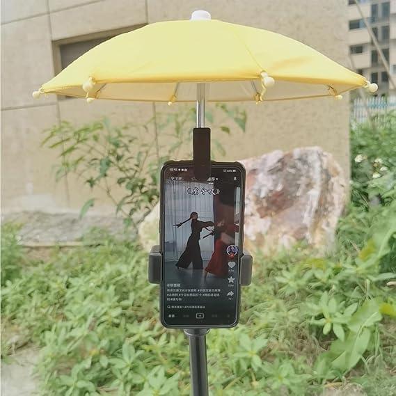 Paraguas para Teléfono RUIYUE UV 50+ Soporte Ventosa Blanco
