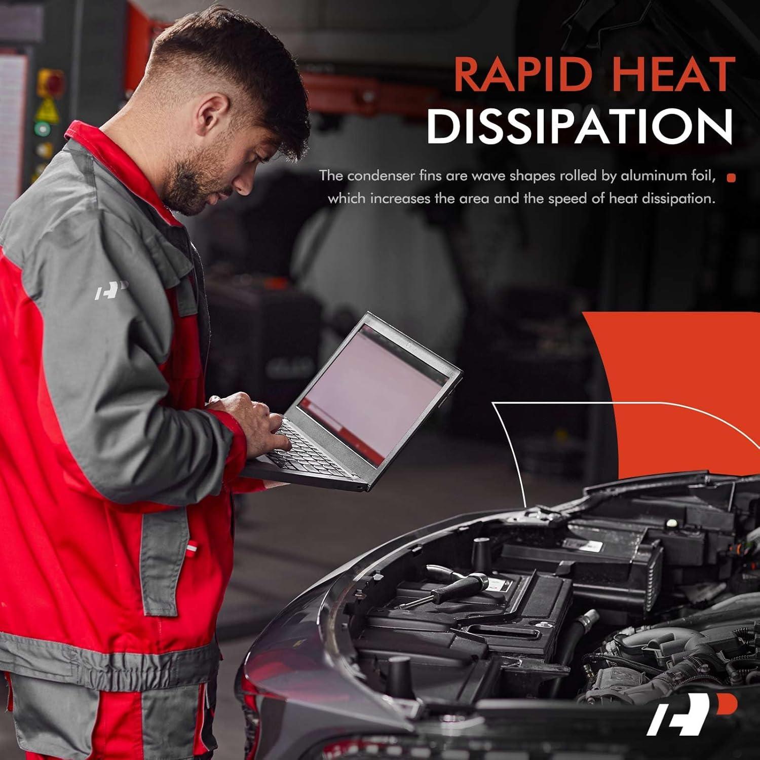 Condensador A/C A-Premium para Toyota Yaris y Scion xD