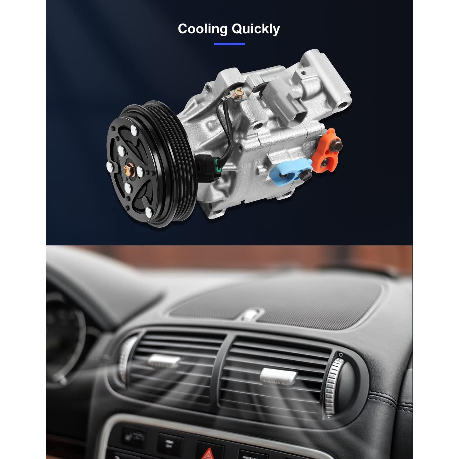 Compresor de A/C ECCPP SCSA06 para Toyota Echo Yaris 1.5L 1.3L