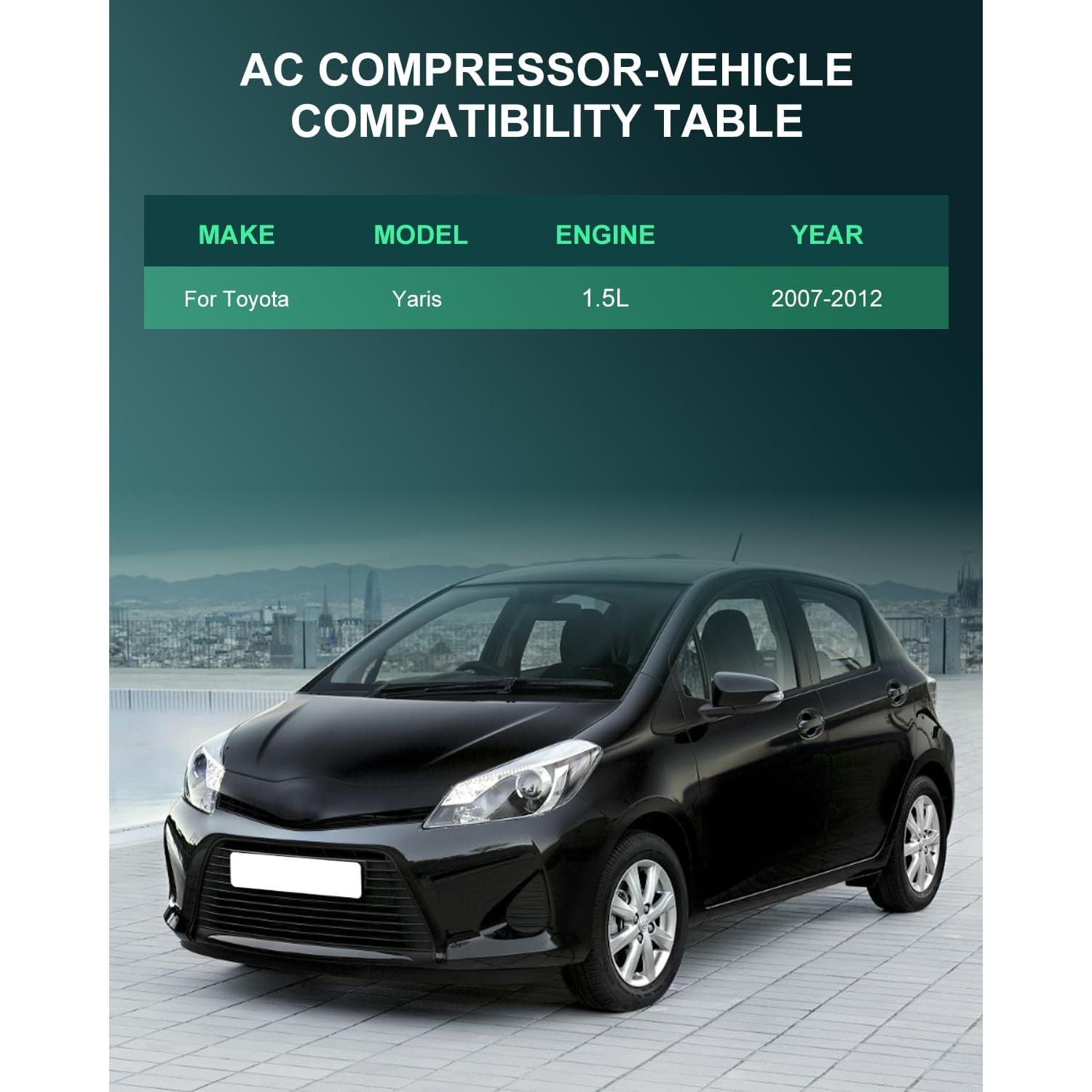 Embrague de Compresor de AC SCITOO para Toyota Yaris 1.5L