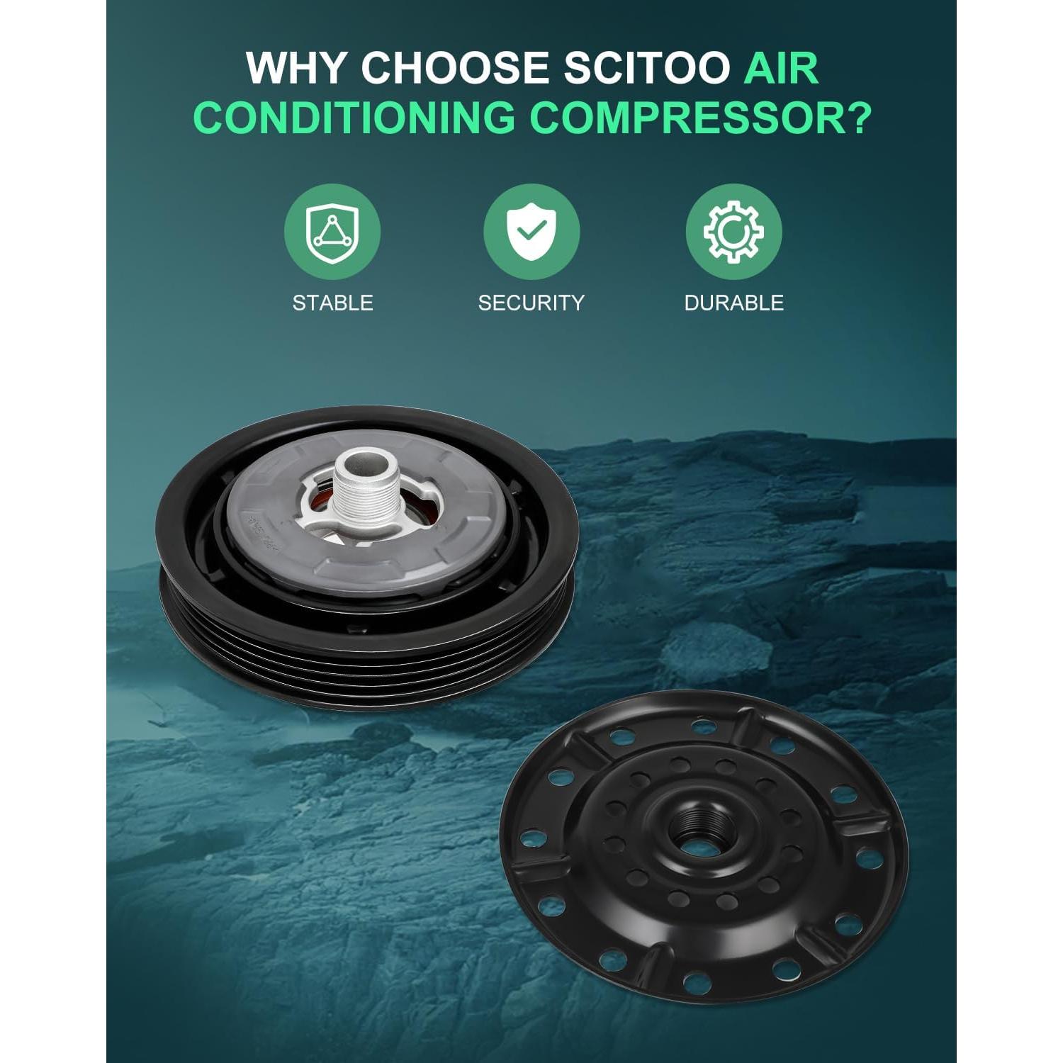 Embrague de Compresor de AC SCITOO para Toyota Yaris 1.5L