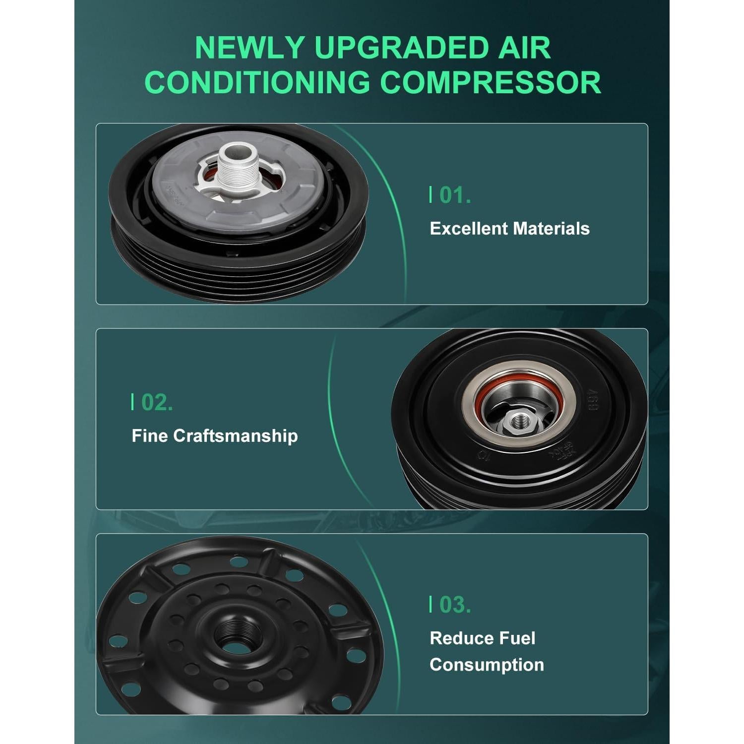 Embrague de Compresor de AC SCITOO para Toyota Yaris 1.5L