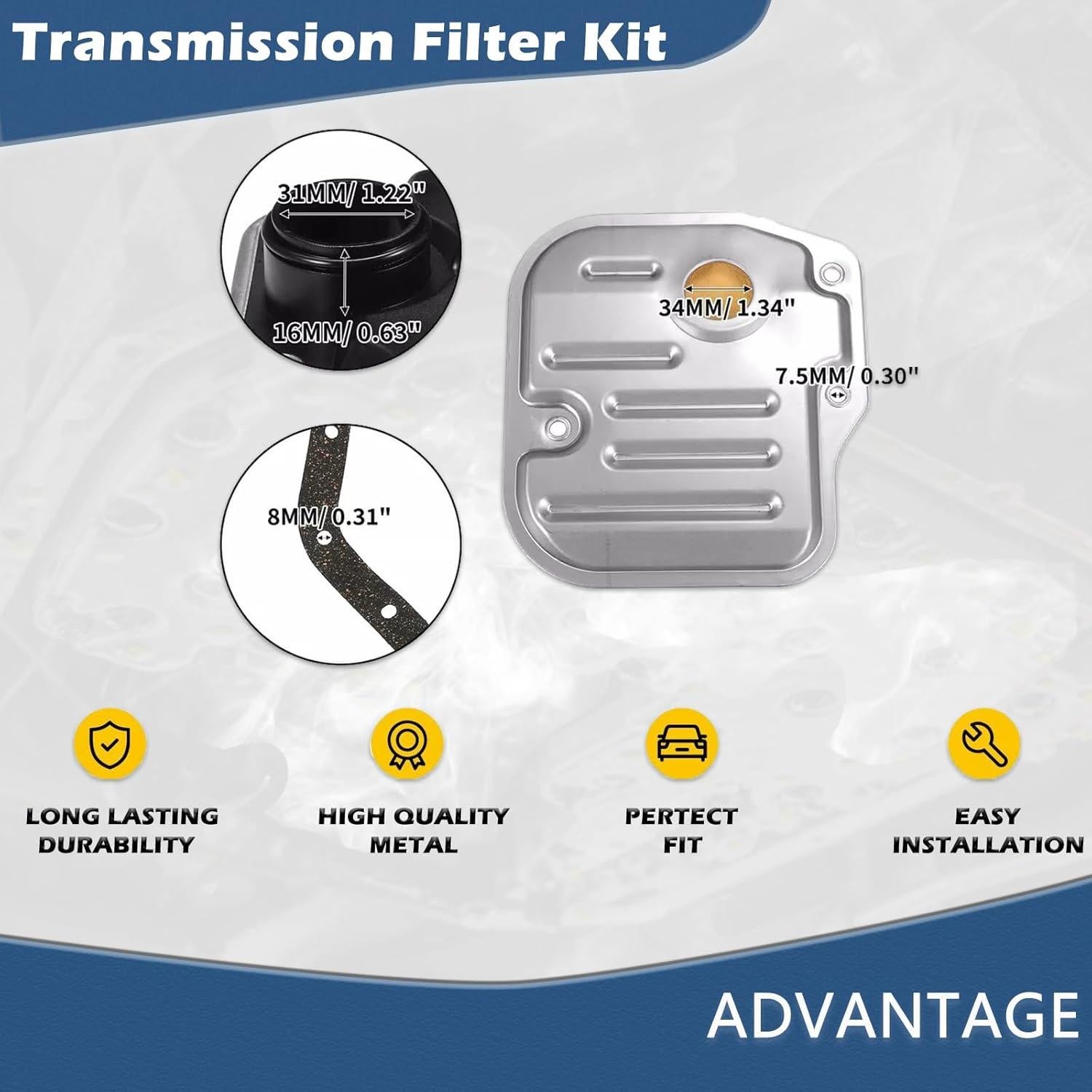 Filtro de Aceite de Transmisión TINGYINGDA U341E Compatible