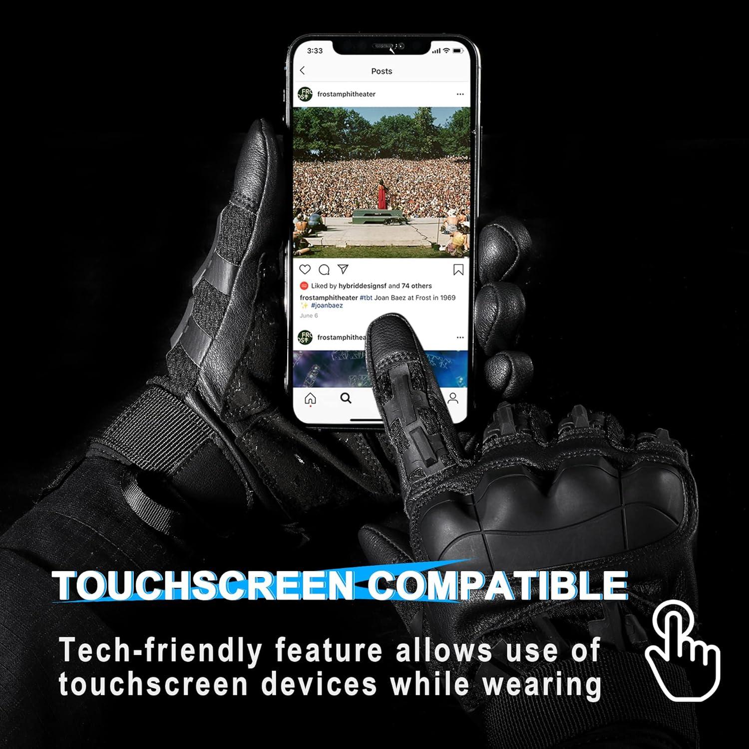 Guantes Tácticos WTACTFUL para Hombre con Pantalla Táctil