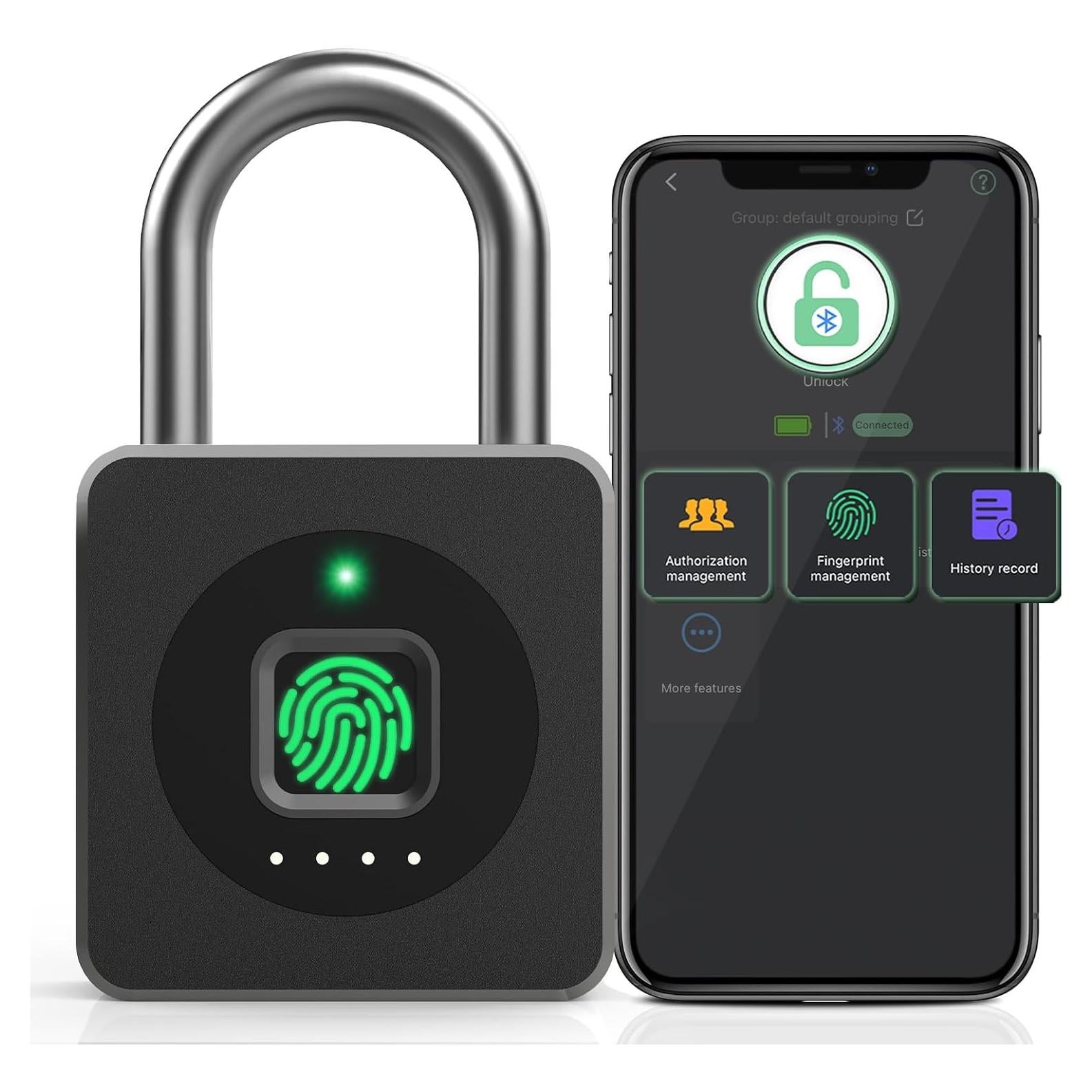 Candado Biométrico Pothunder YL-P6BF con App, Impermeable