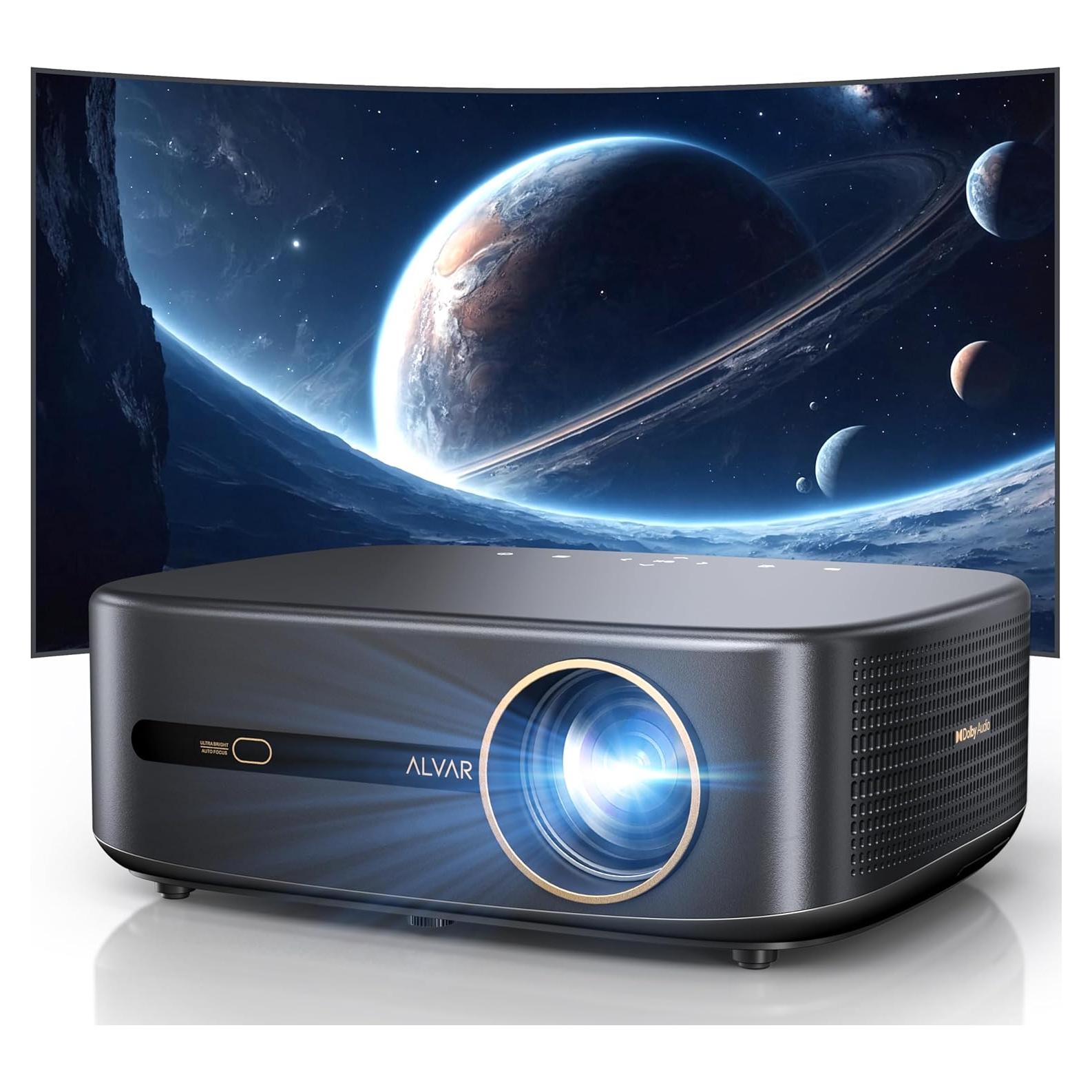 Proyector Alvar V800P 4K 1000 ANSI WiFi 6 Bluetooth 30W