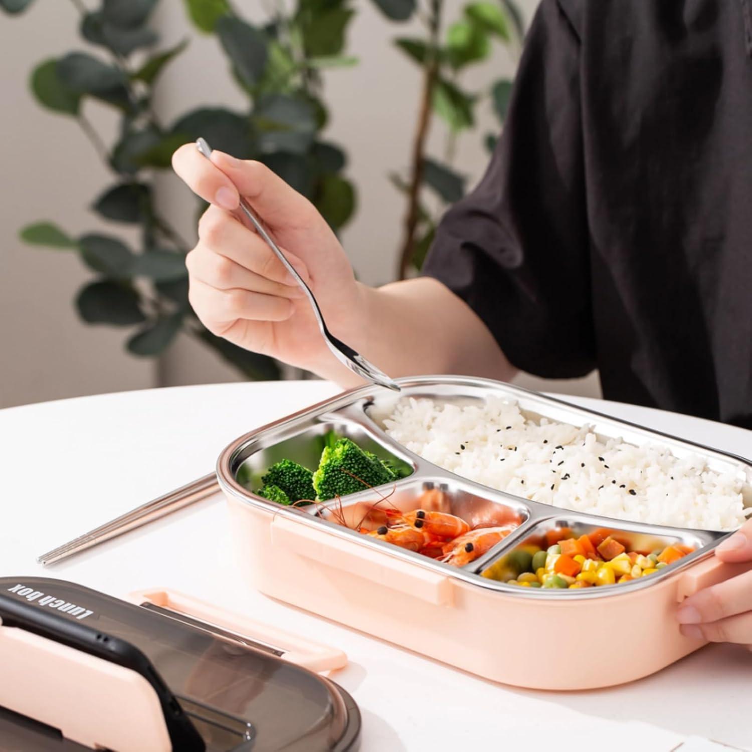 Juego de Palillos y Cucharas Kucensi Acero Inoxidable 3 Piezas