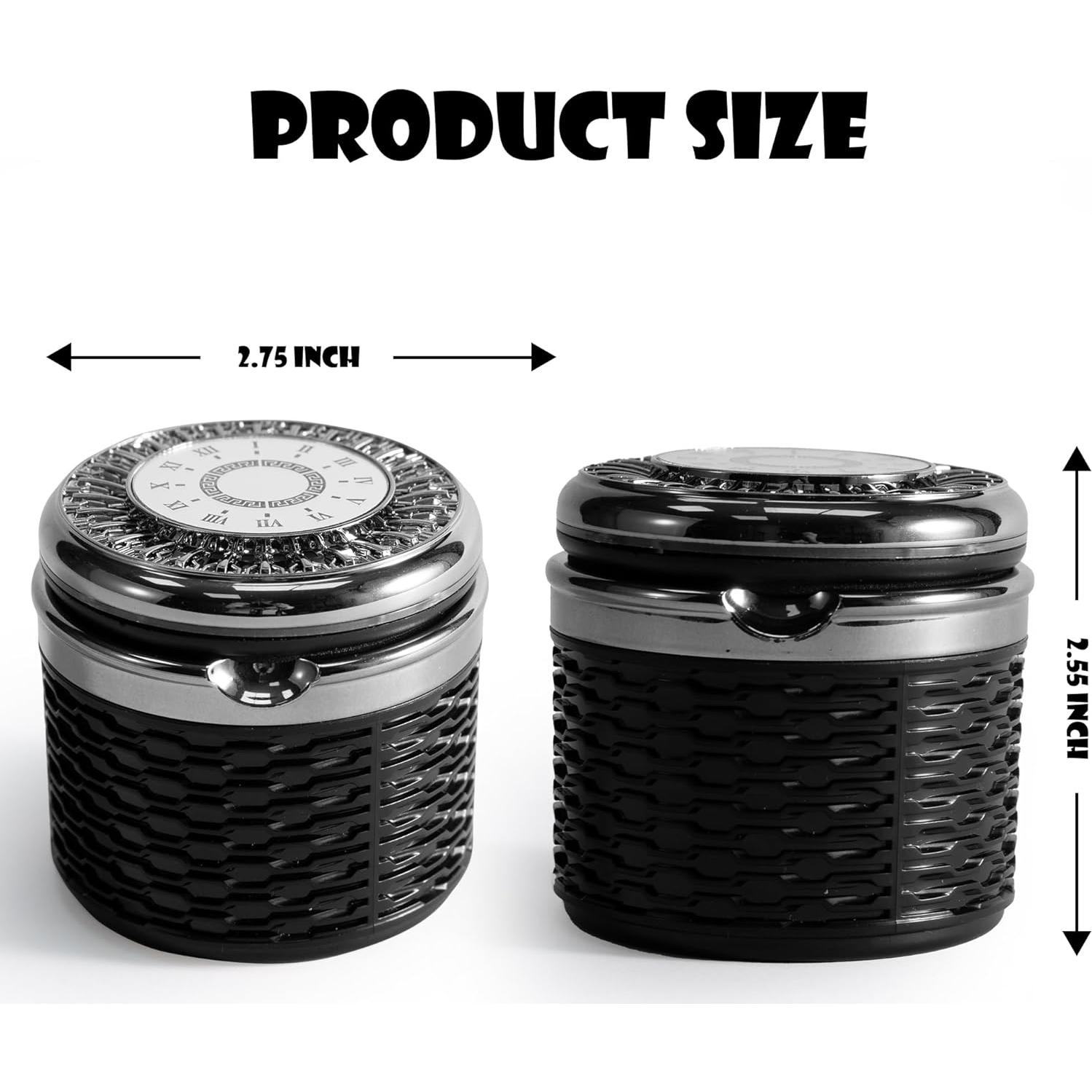 Cenicero de Auto SOLARXIA con Tapa LED Desmontable