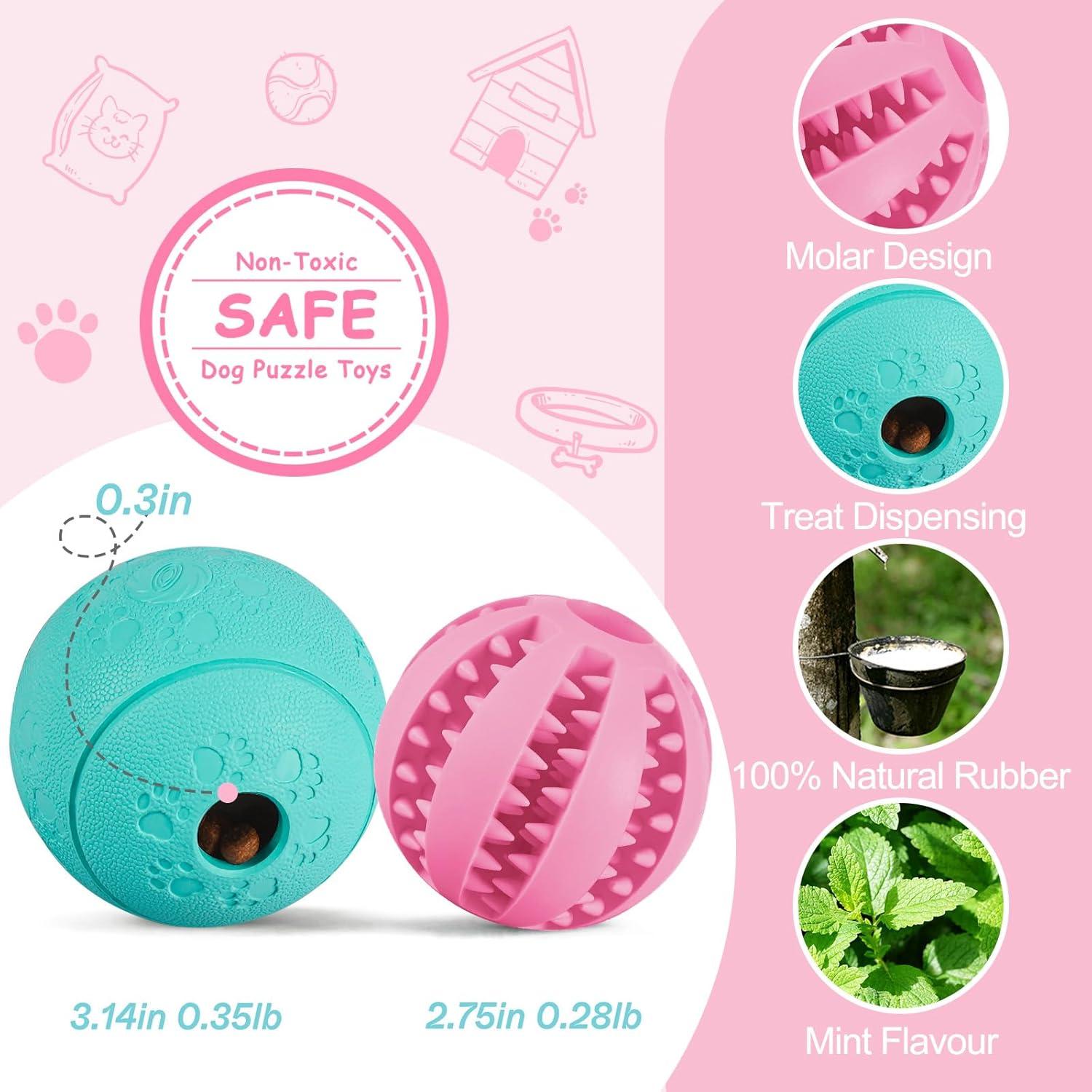 Juguetes de rompecabezas para perros HIPPIH - 2 piezas