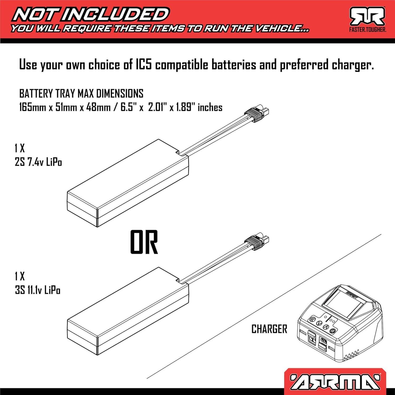 Camión RC ARRMA SENTON 223S BLX 4X4 1/10 Azul RTR