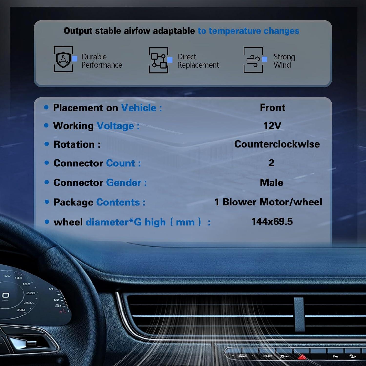 Motor del Ventilador HVAC POHILA para Scion xD y Yaris