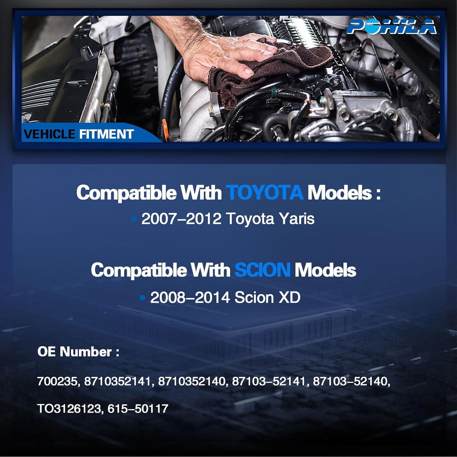 Motor del Ventilador HVAC POHILA para Scion xD y Yaris