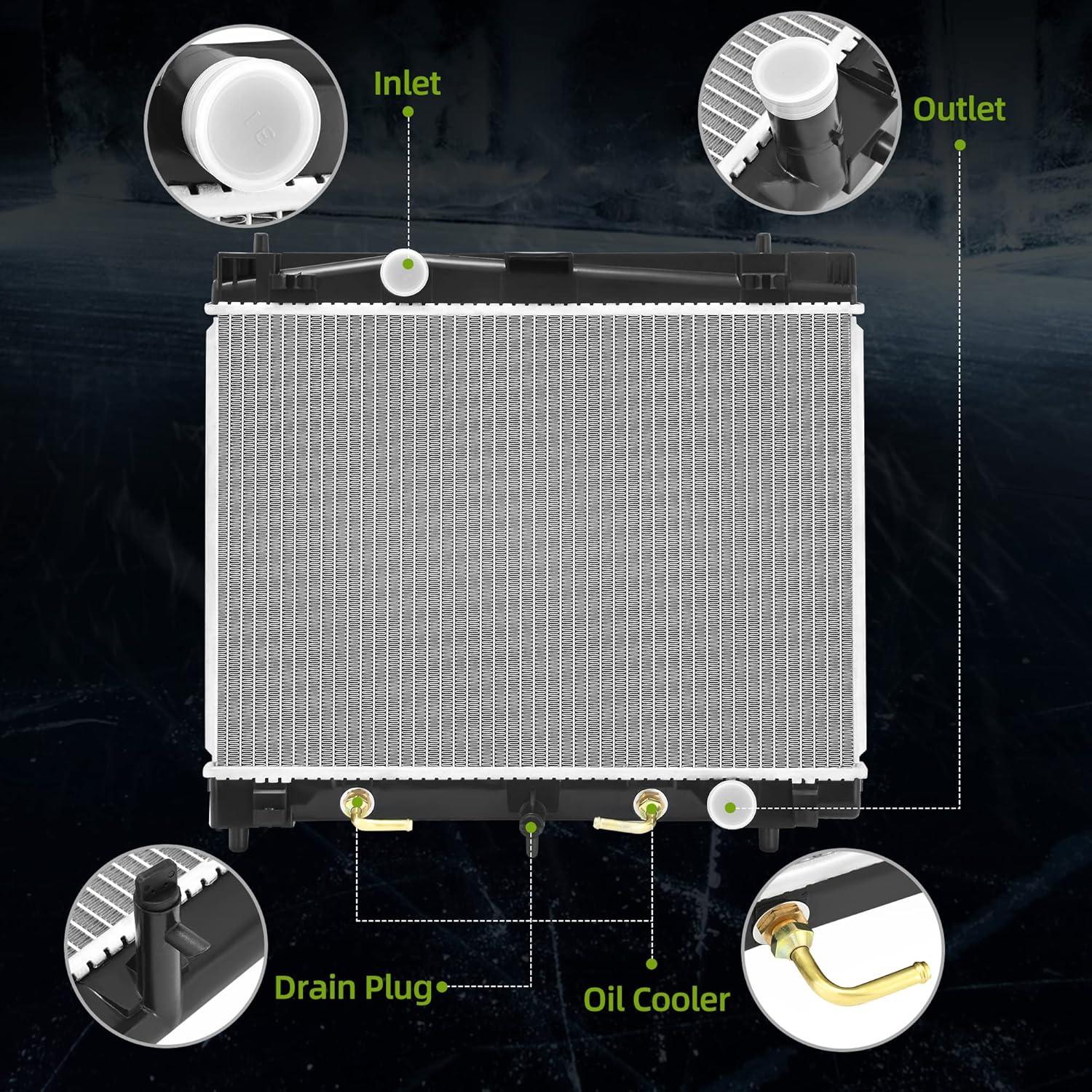 Radiador Autosaver88 Compatible Yaris 2006-2019 1.5L 1.8L