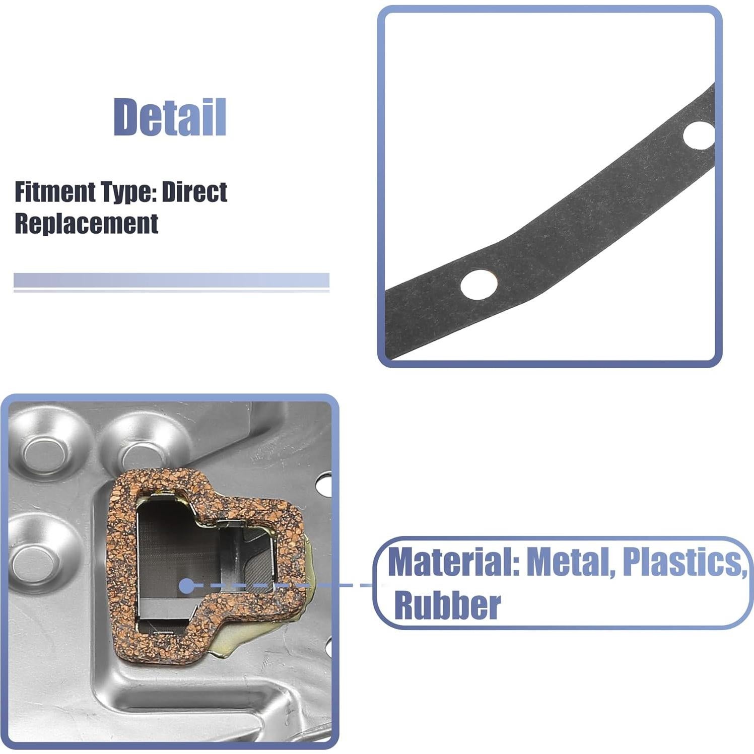Juego de Junta de Filtro de Transmisión y Cárter X AUTOHAUX para Toyota Corolla 2003-2008