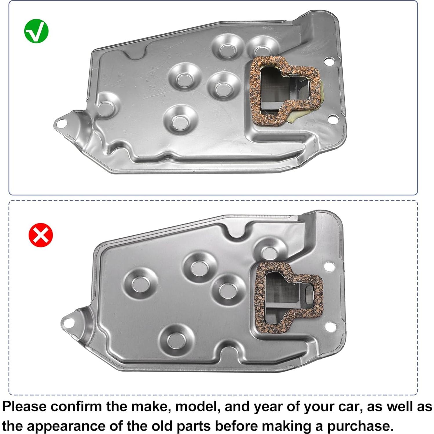 Juego de Junta de Filtro de Transmisión y Cárter X AUTOHAUX para Toyota Corolla 2003-2008