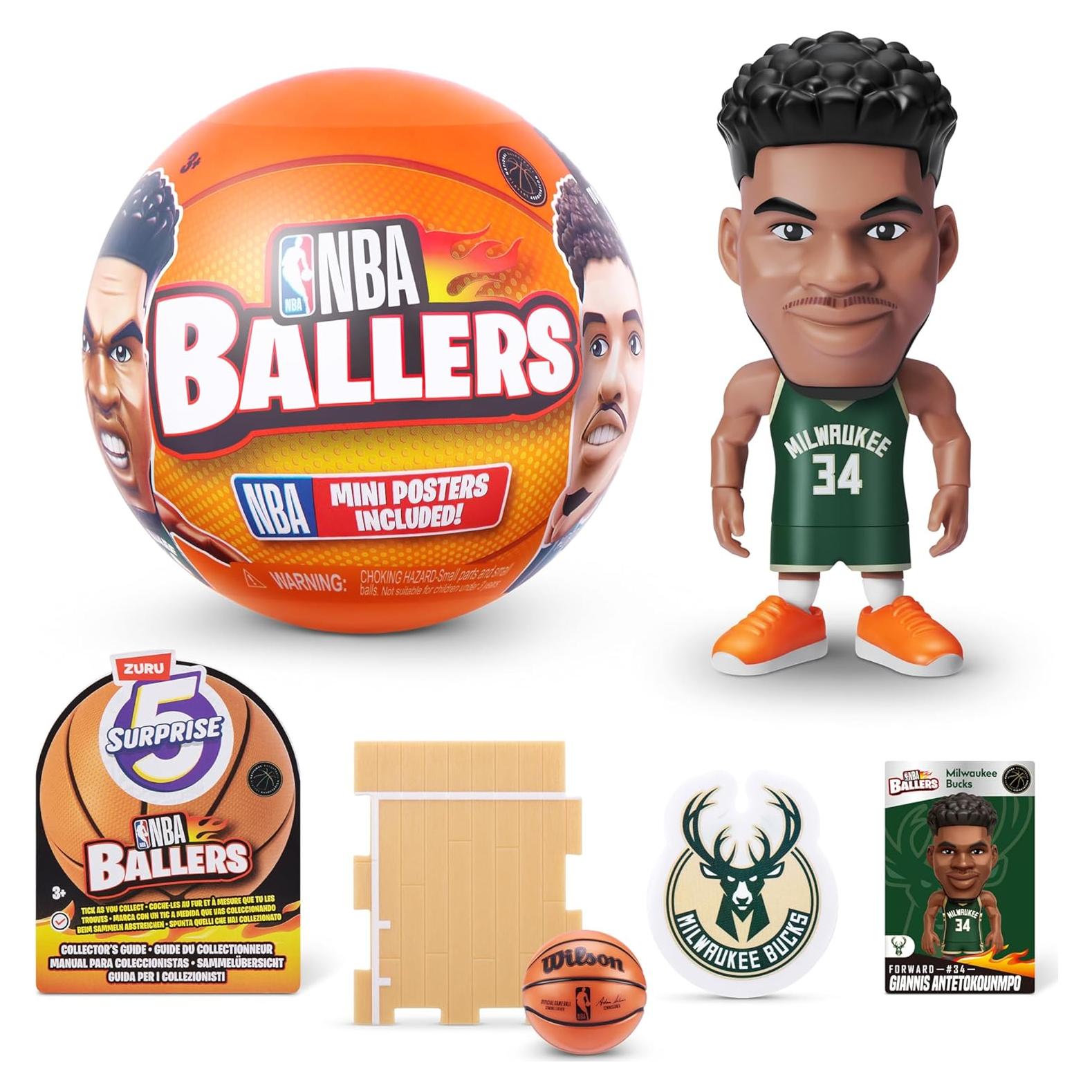 5 Sorpresa NBA Ballers ZURU Serie 1 Cápsula Coleccionable