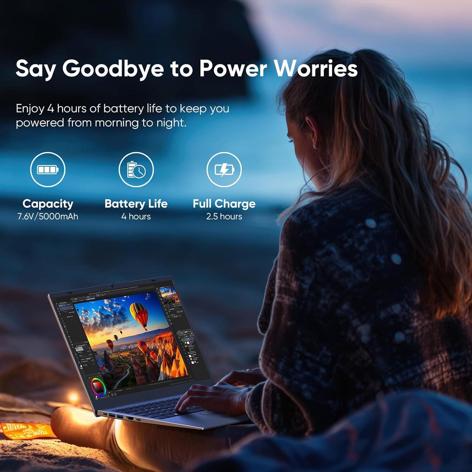 Laptop ITAMRYO F15TT 15.6" IPS 12GB RAM 512GB SSD Win11