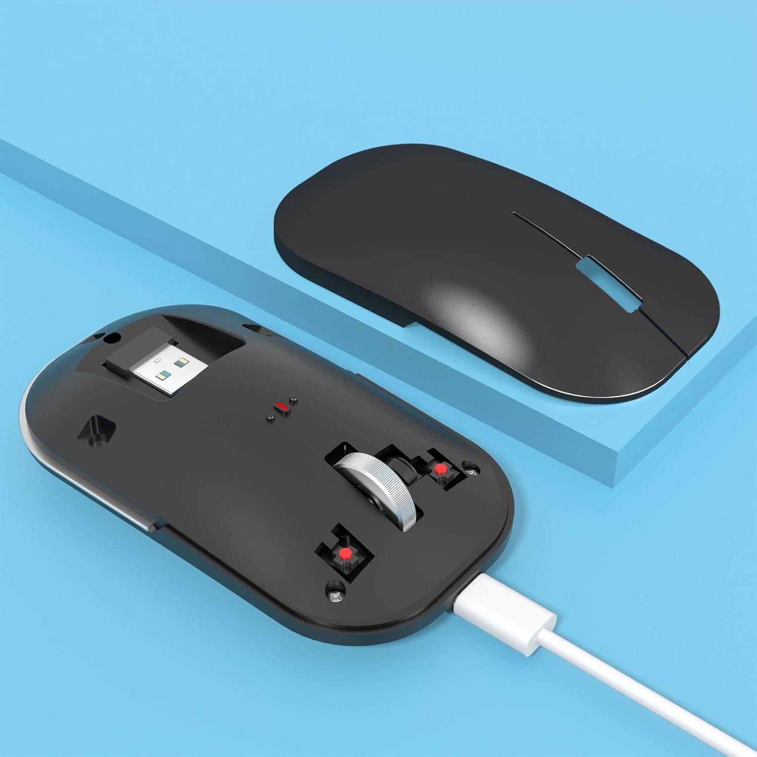 Combo Teclado y Ratón Inalámbrico Plegable Comeic - Negro