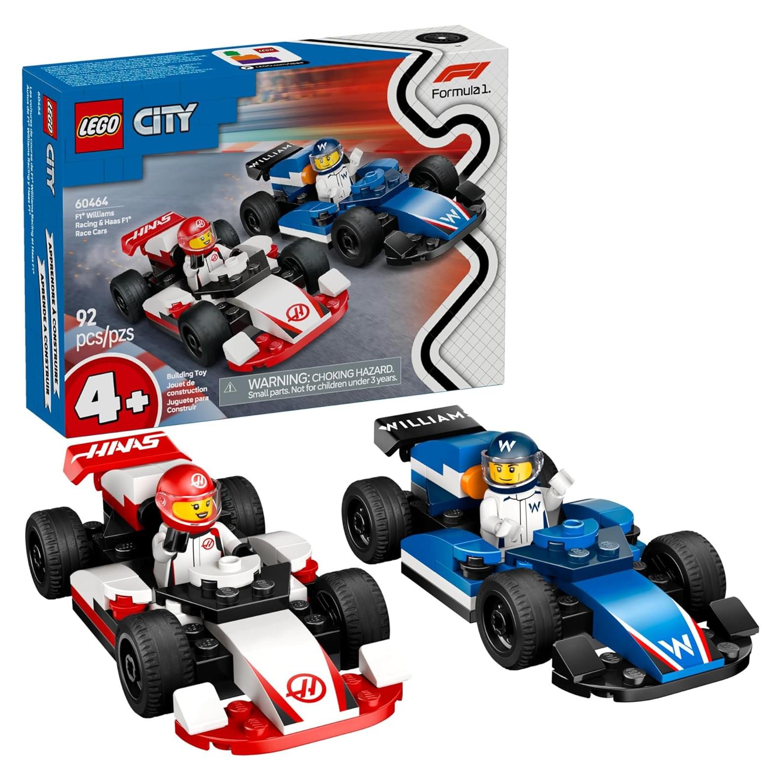 LEGO City F1 Williams Racing y Haas - Set de Coches 60464