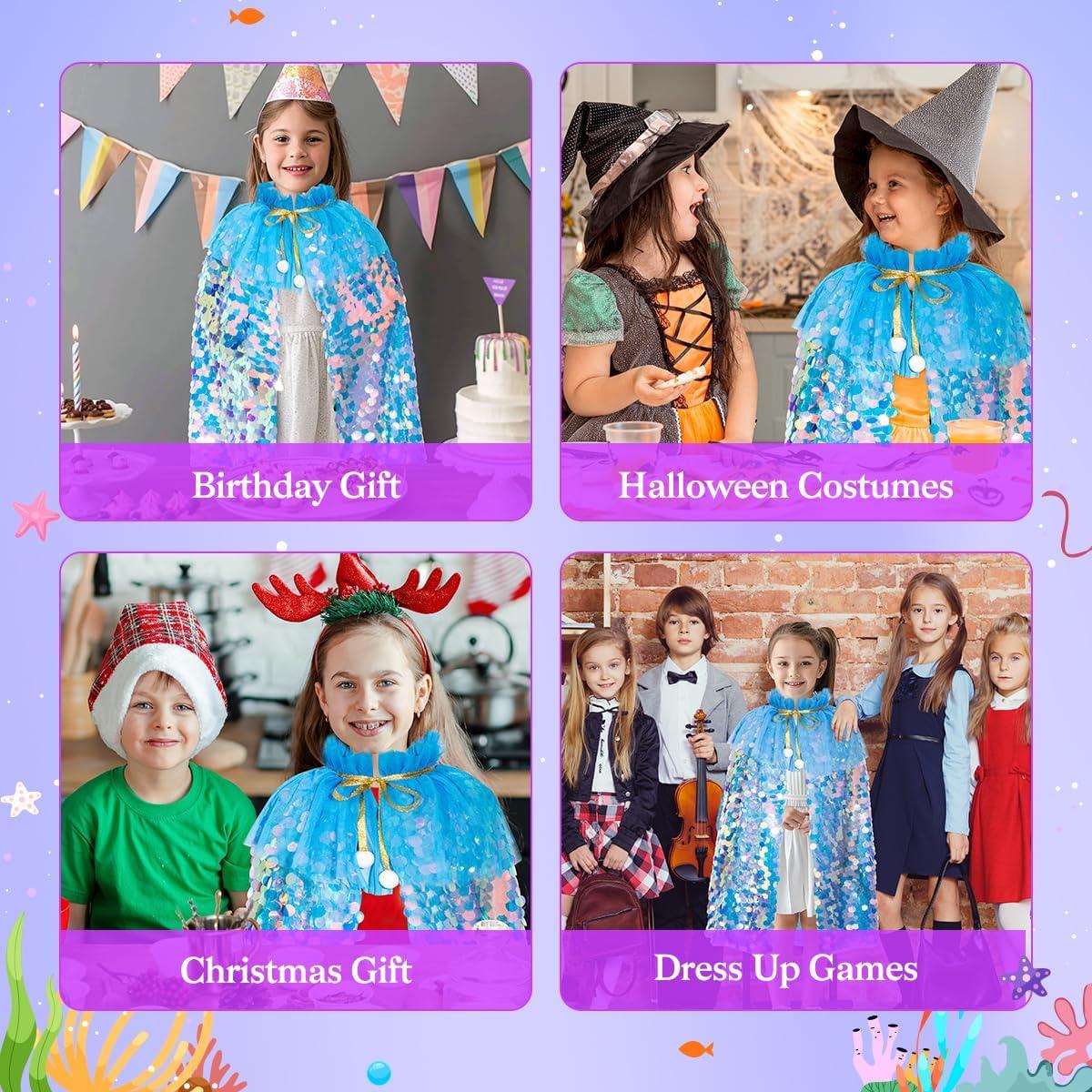 Disfraz de Princesa Meland para Niñas 3-8 Años con Capa