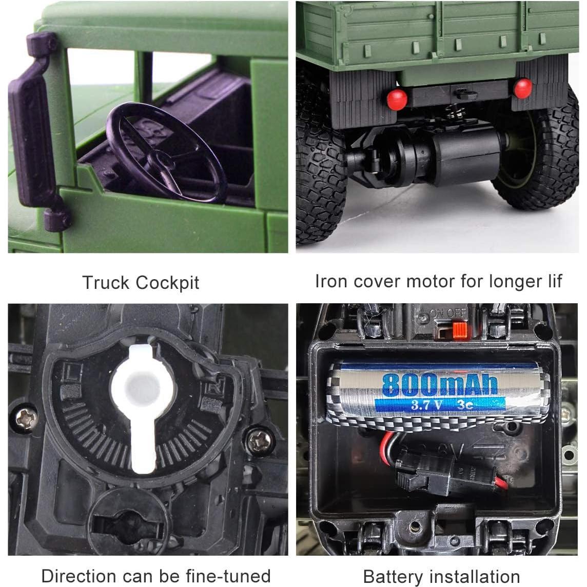 Camión Militar RC XINGRUI Q69 1:18 50 Min Jugar