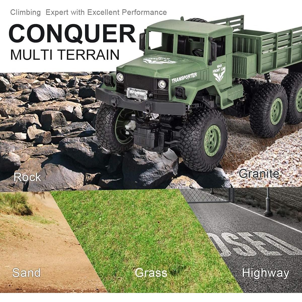 Camión Militar RC XINGRUI Q69 1:18 50 Min Jugar