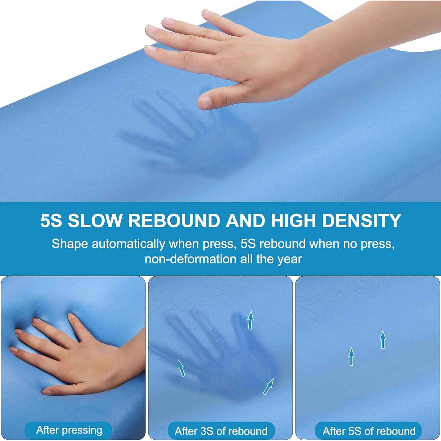 Almohada Cervical Ergonómica Pwperry Espuma Viscoelástica 60x35cm