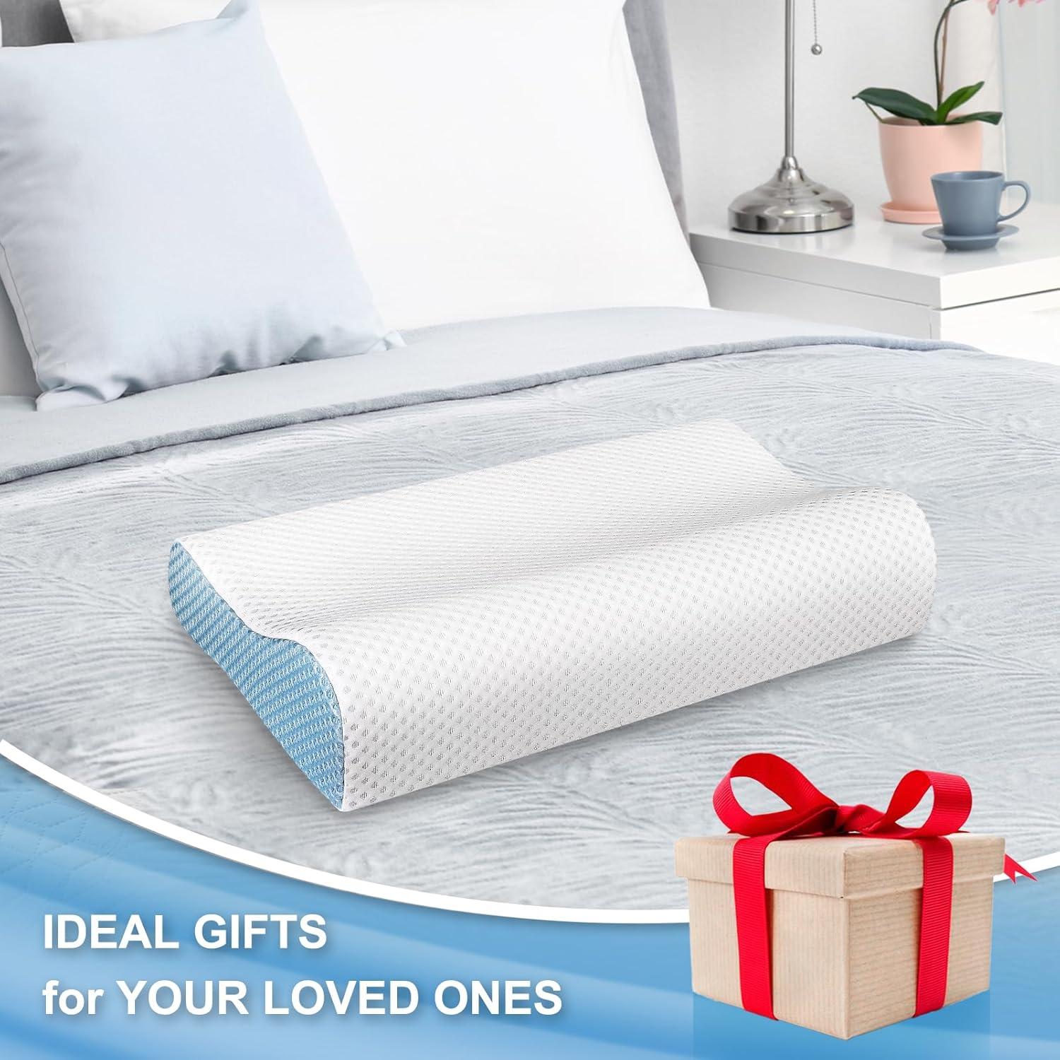 Almohada Cervical Ergonómica Pwperry Espuma Viscoelástica 60x35cm