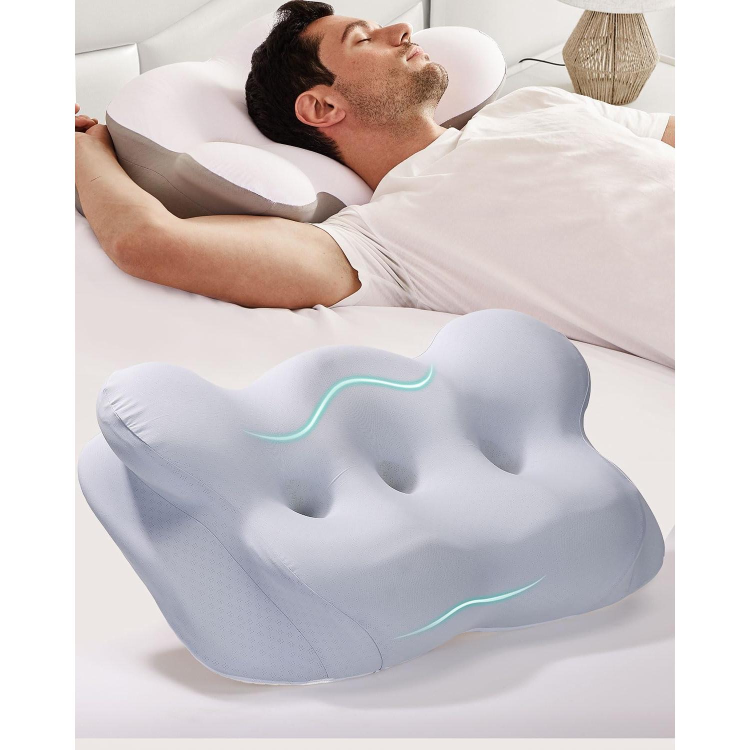 Almohada Cervical Ergonómica FEICO de Espuma de Memoria 61x35.5cm