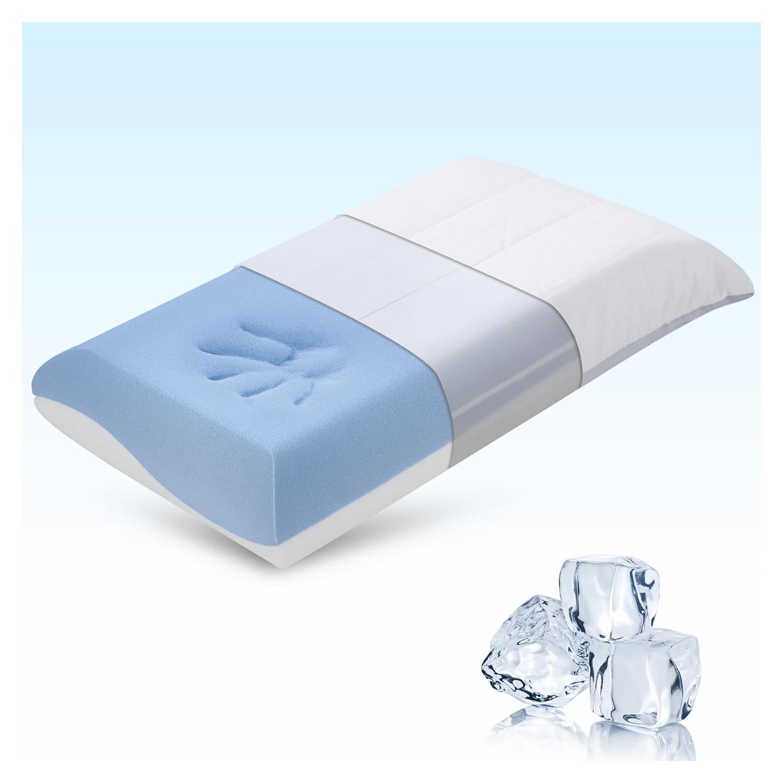 Almohada Ergonómica EGOHOME Espuma con Memoria Refrigerante 66x41cm