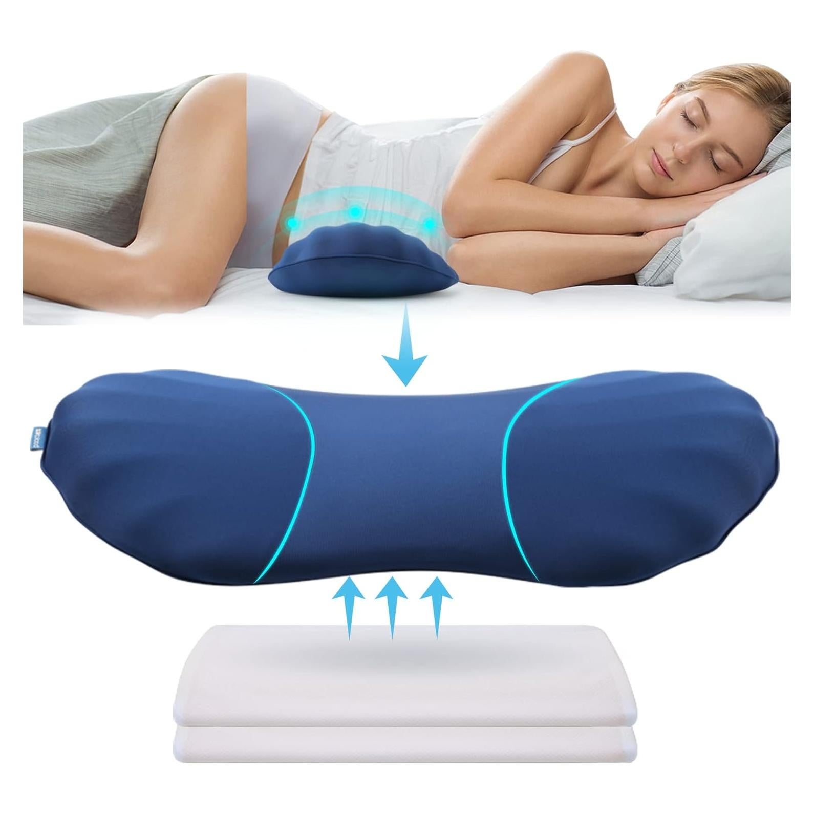 Almohada Lumbar Ajustable RESTCLOUD Espuma Viscoelástica 60 cm