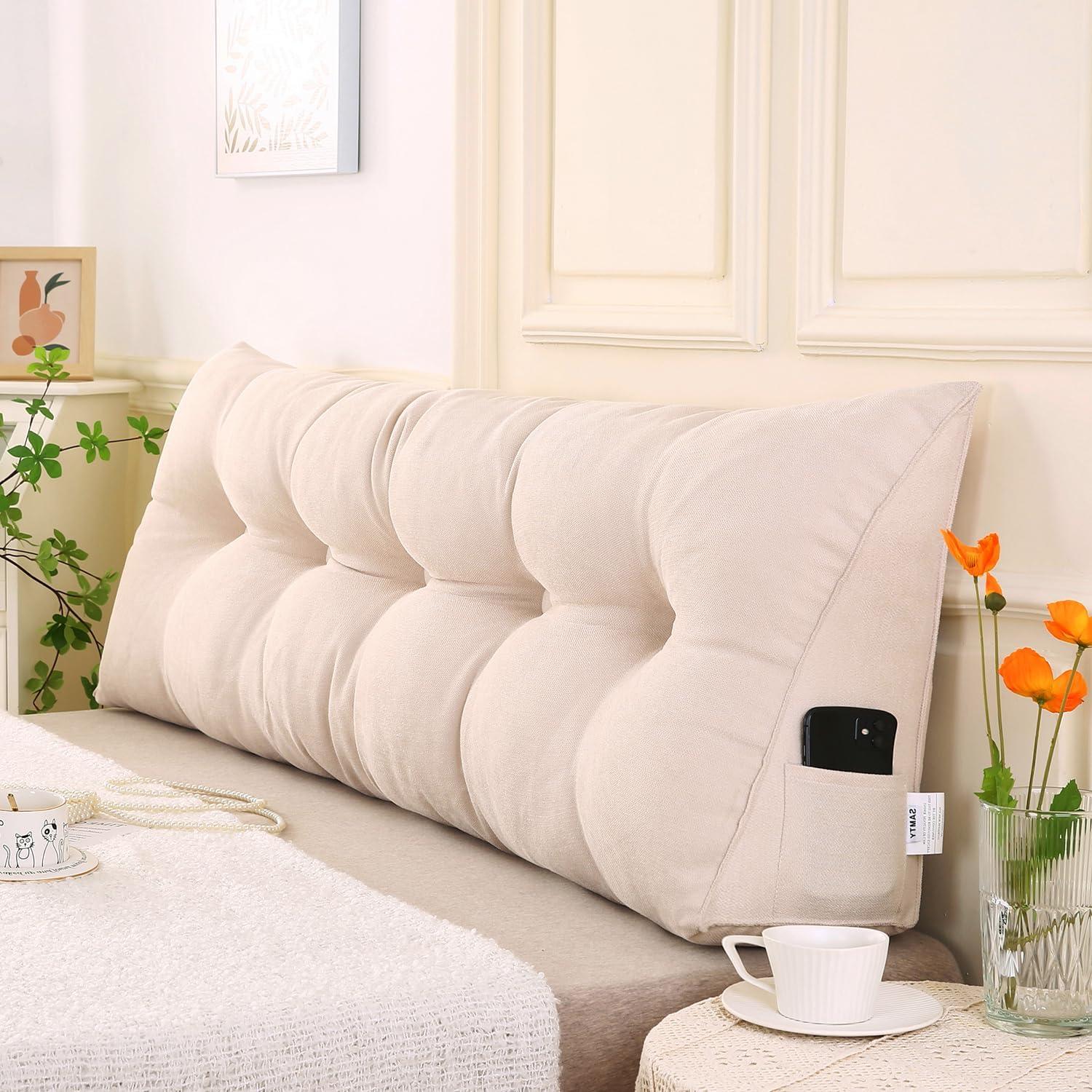 Almohada Triangular de Cuña SAMTY Twin XL Beige 39x20.3x50.8 cm