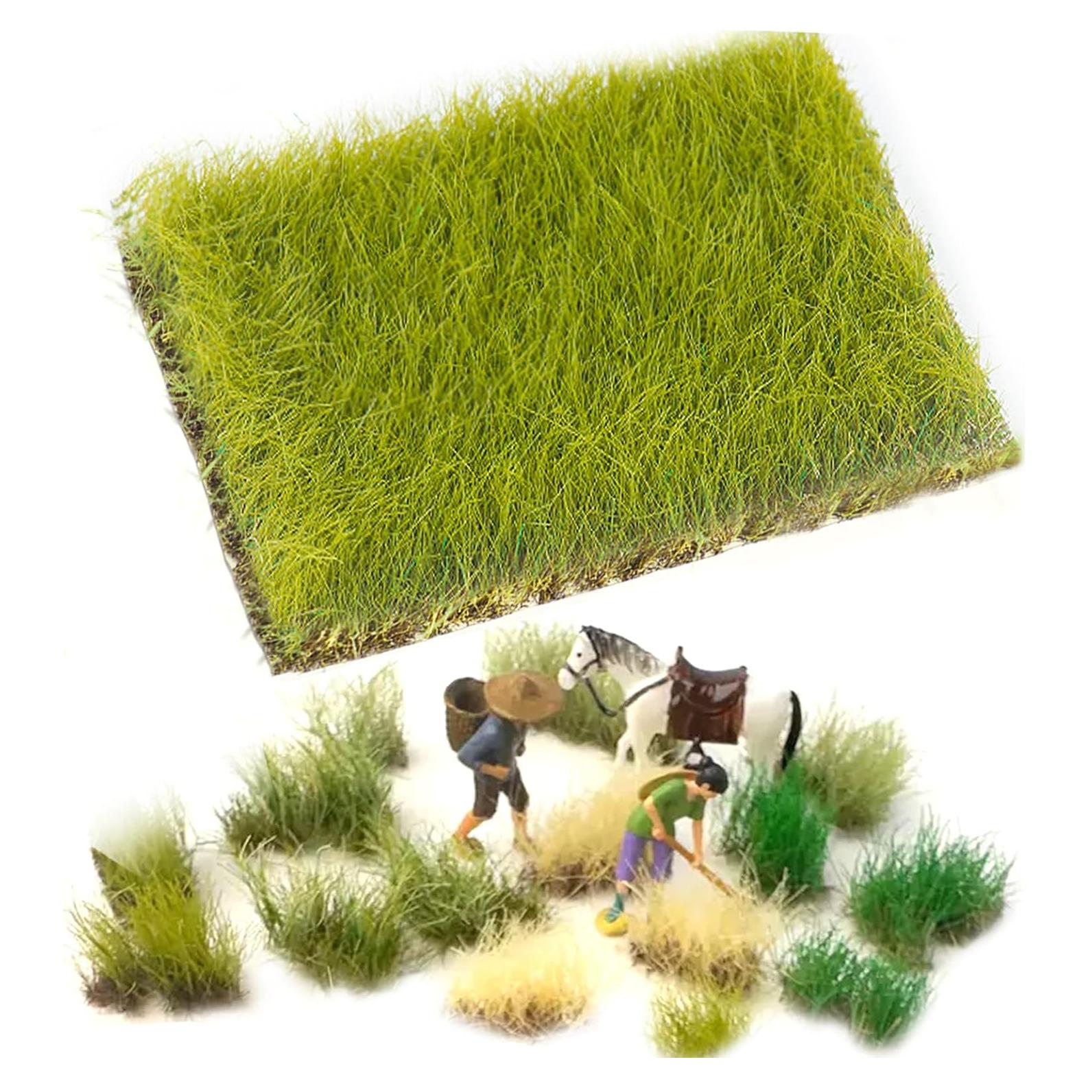 Mechones de Hierba Estática Warmtree para Dioramas y Trenes Miniatura