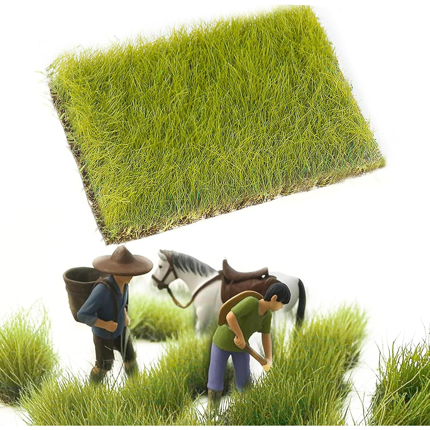 Mechones de Hierba Estática Warmtree para Dioramas y Trenes Miniatura