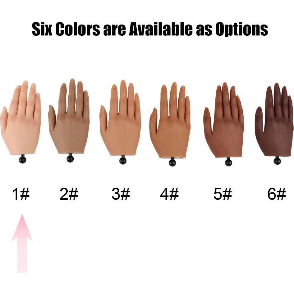 Mano Falsa de Silicona KnowU para Uñas Acrílicas - Derecha