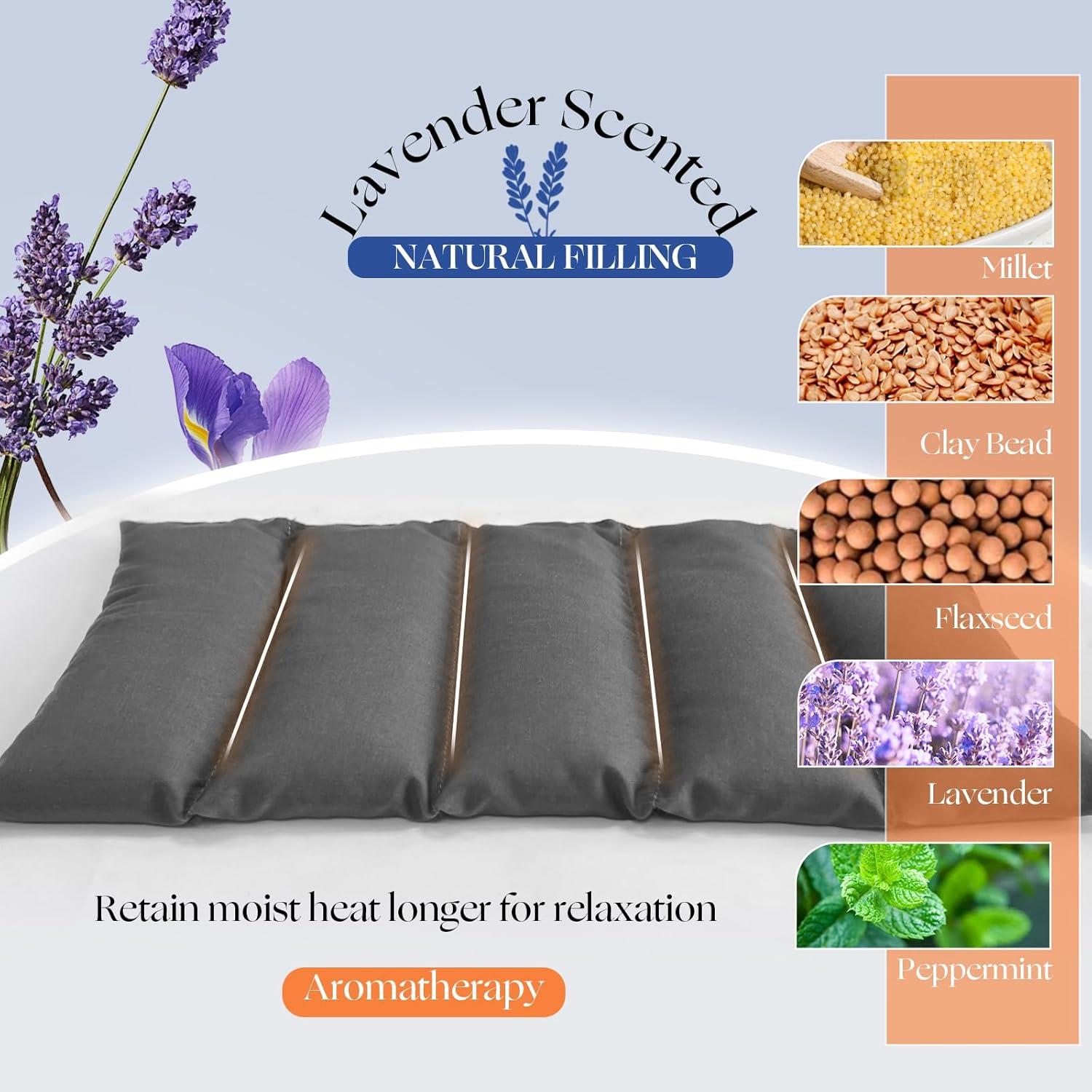 Almohadilla Térmica Microondas JIANGSU 33x18 cm Aroma Lavanda