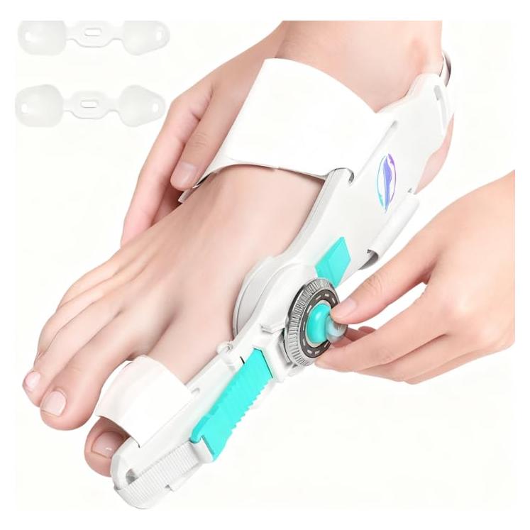 Corrector de Juanetes HUQKIYA Ajustable con Almohadillas de Silicona