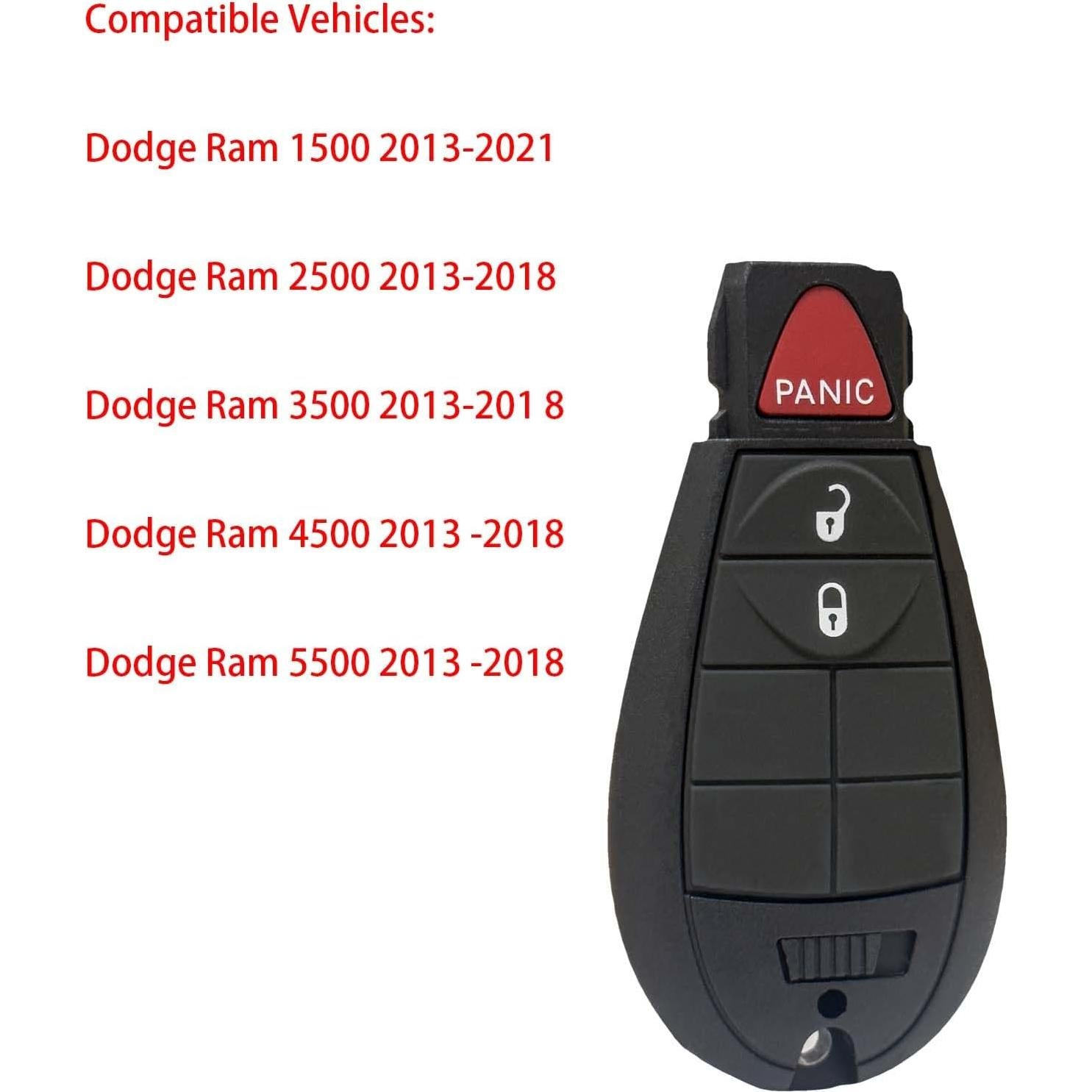 Control Remoto Fob Fobik PathyLevos para Dodge Ram 2013-2020