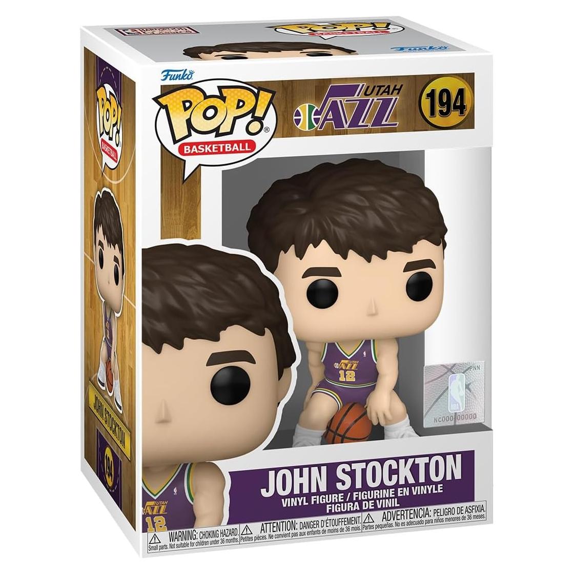 Figura Funko Pop NBA John Stockton Jazz 10 cm Vinilo Coleccionable