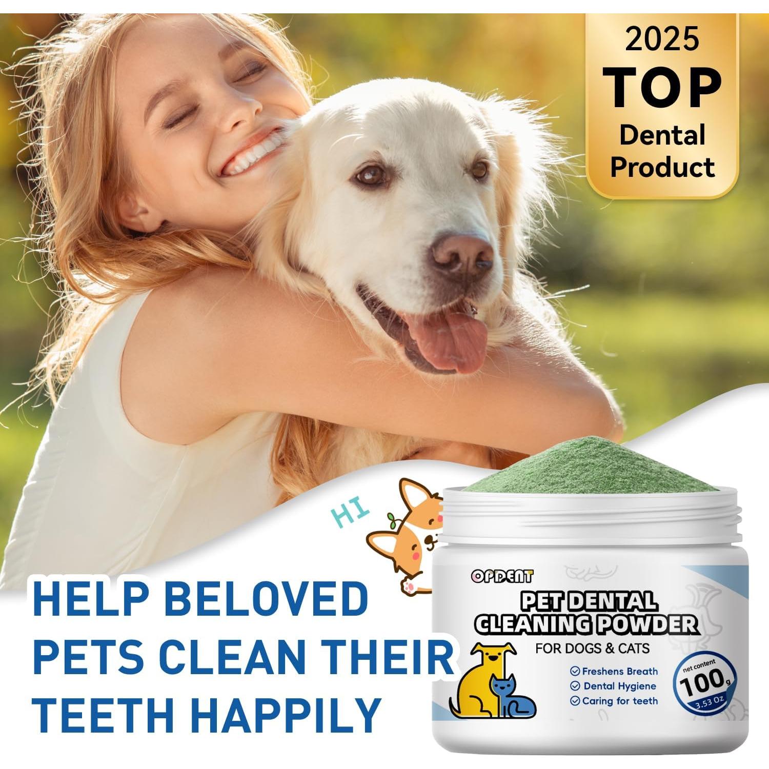 Polvo Dental para Perros Opdent 99g - Limpieza y Aliento Fresco