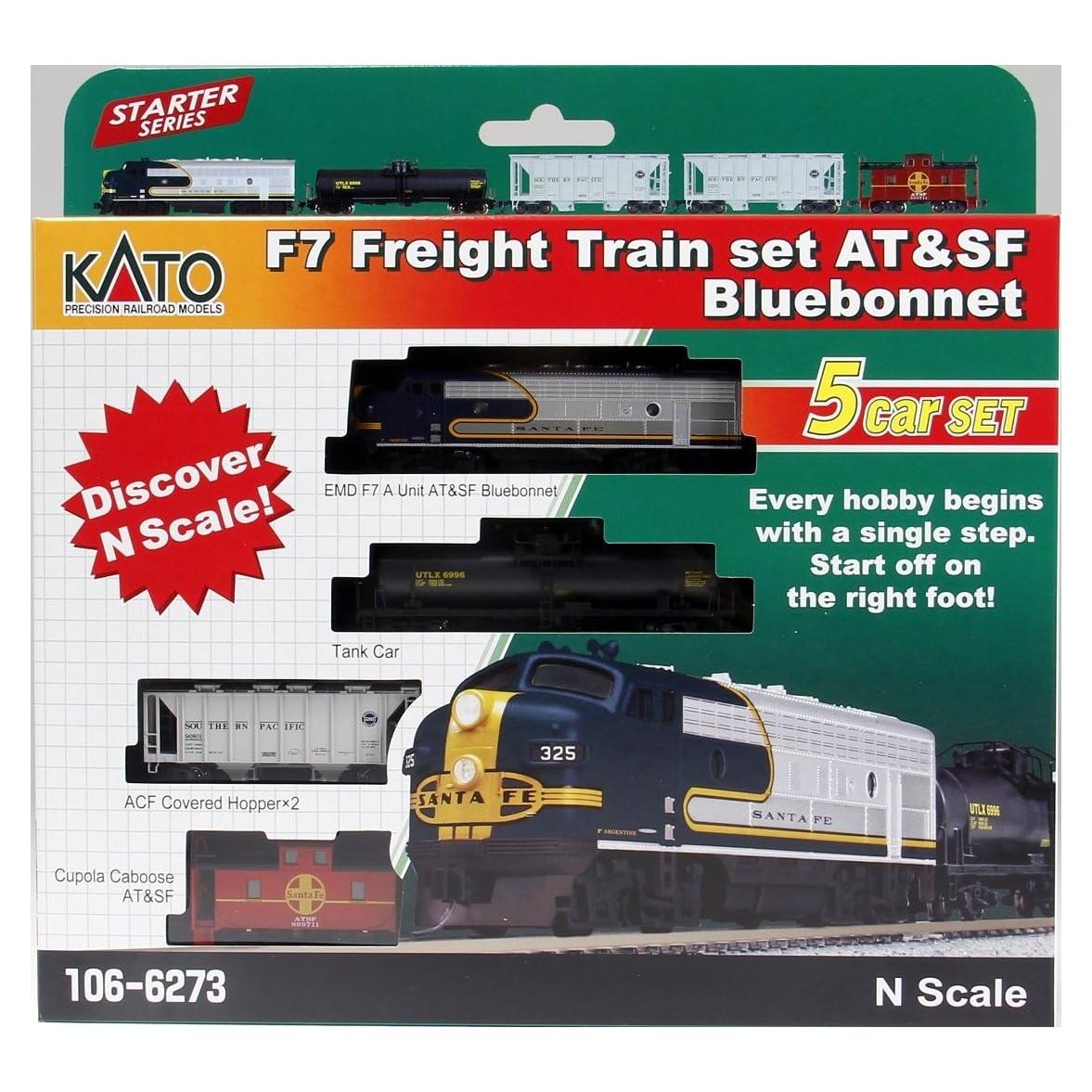 Conjunto de tren de carga Kato F7 Santa Fe 5 piezas