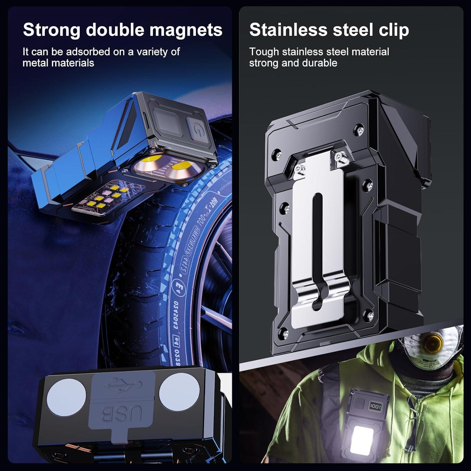 Linterna Táctica Recargable WANLAN 2PCS LED 2000mAh