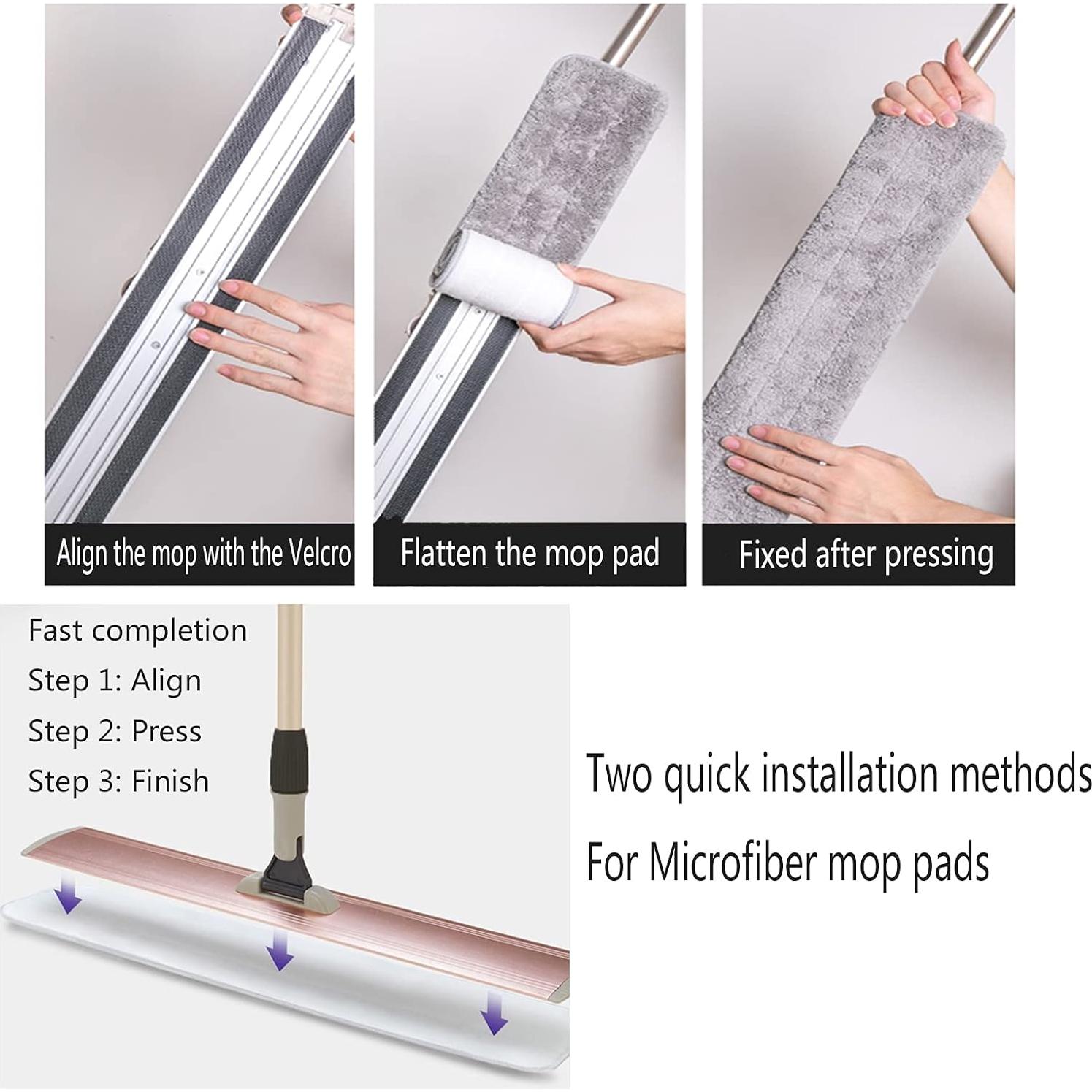 Juego de 6 Almohadillas de Microfibra para Mopa 45.72 cm YOUSHANGJIA
